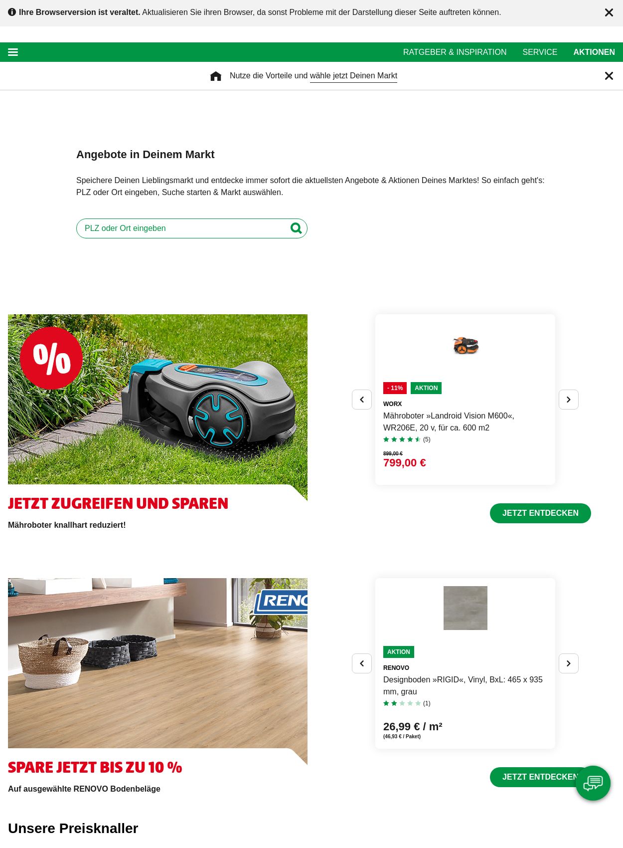 Prospekt Hagebaumarkt 25.08.2025 - 03.09.2025