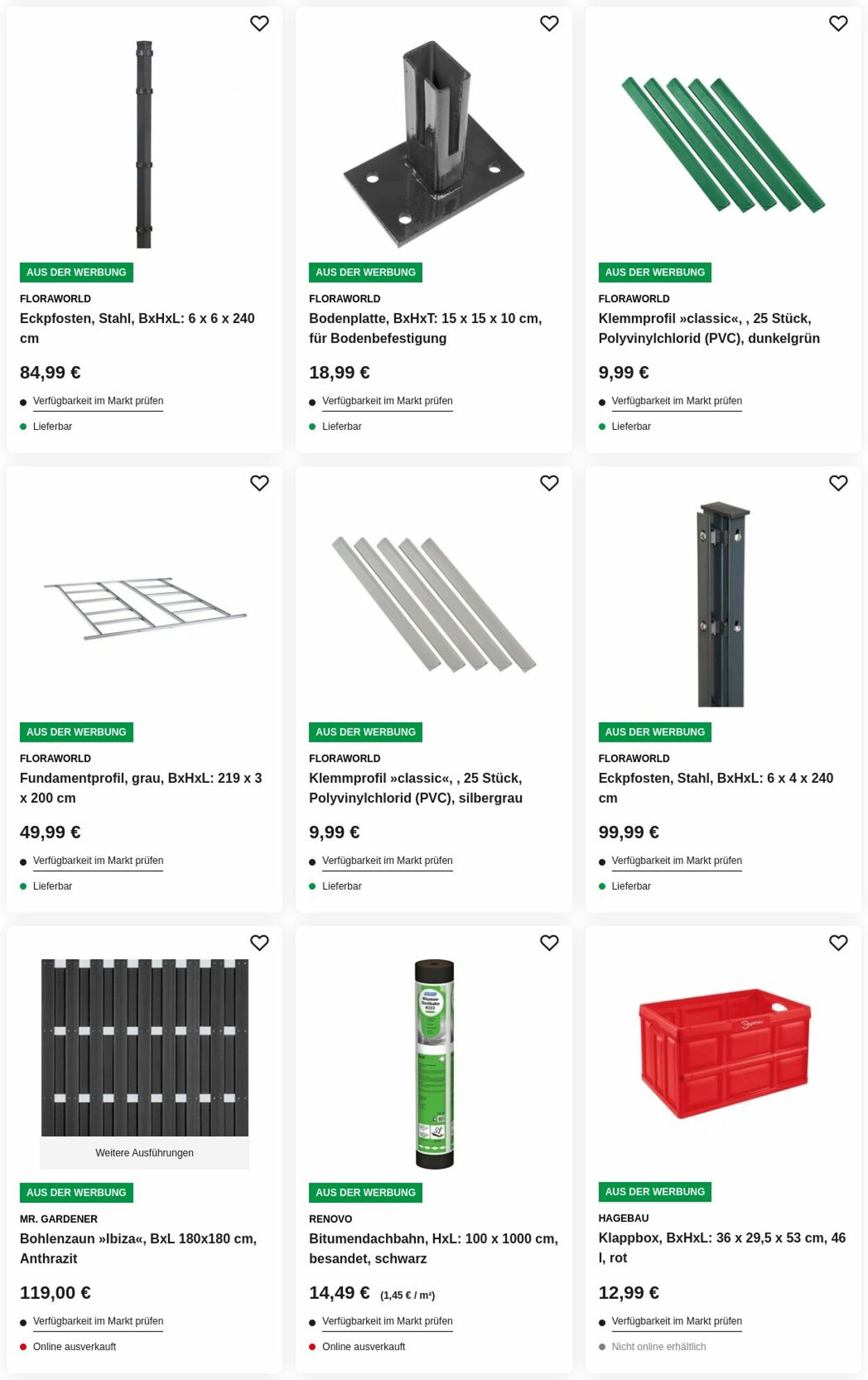 Prospekt Hagebaumarkt 25.08.2025 - 03.09.2025