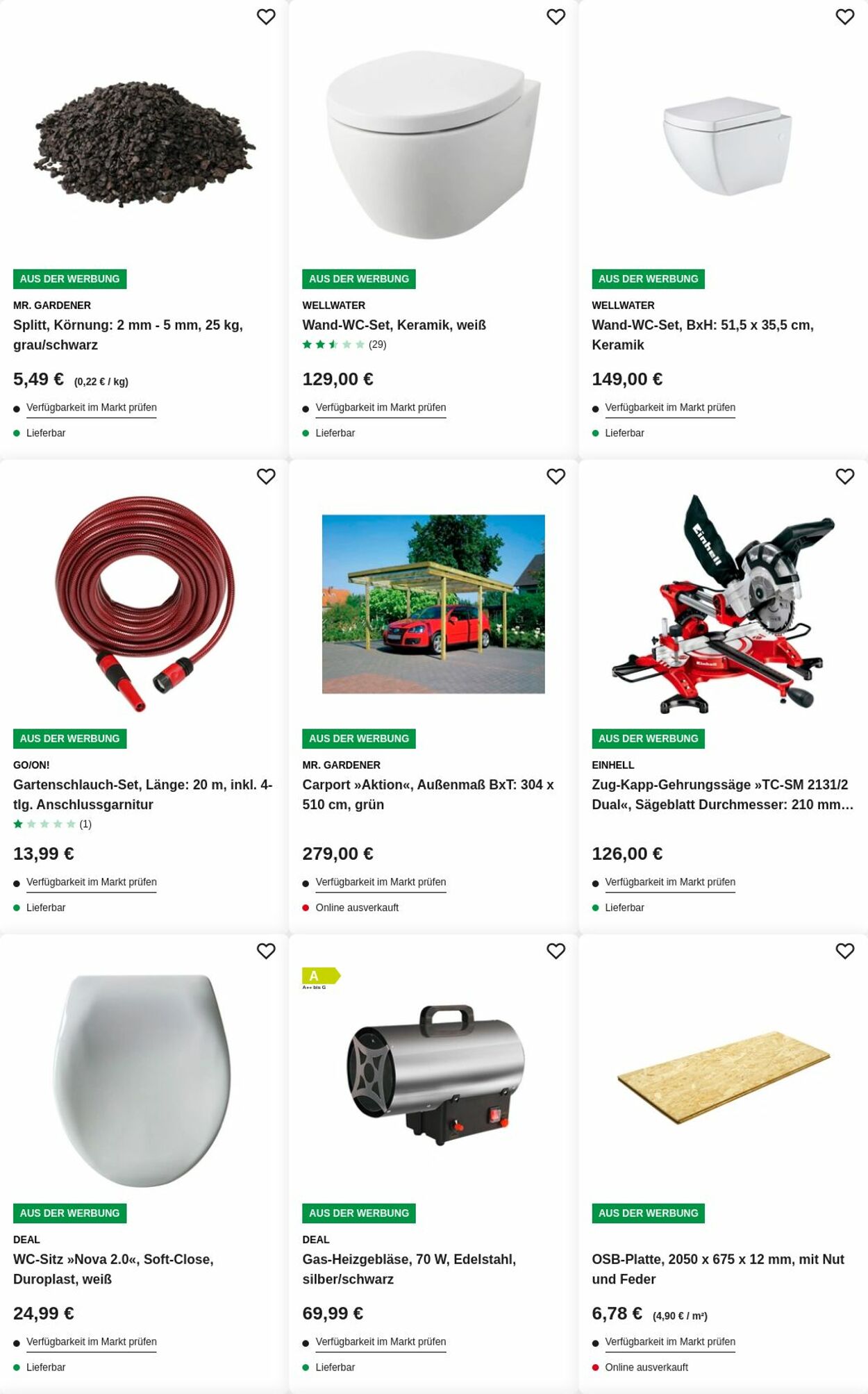 Prospekt Hagebaumarkt 25.08.2025 - 03.09.2025