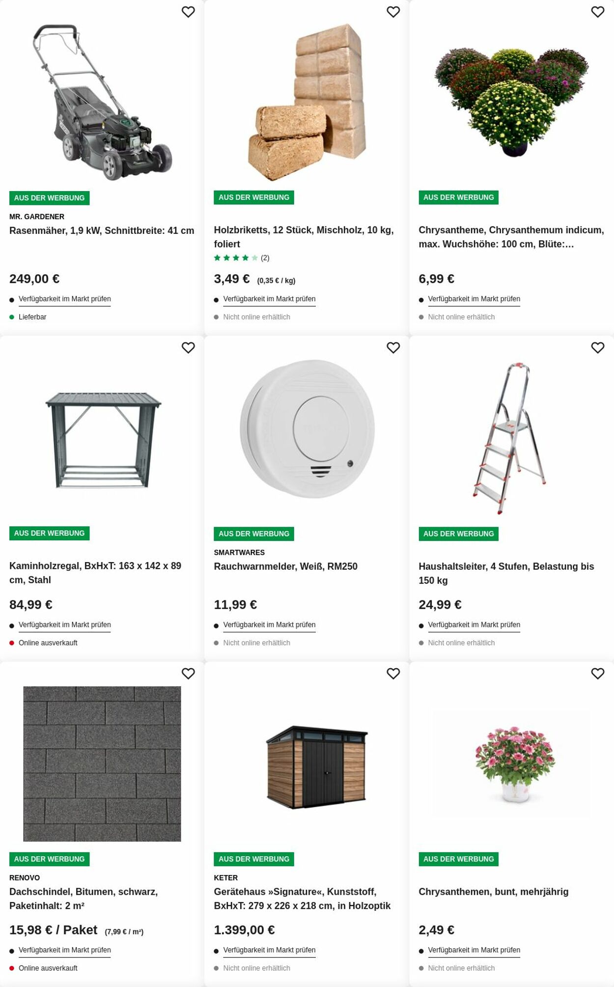 Prospekt Hagebaumarkt 25.08.2025 - 03.09.2025