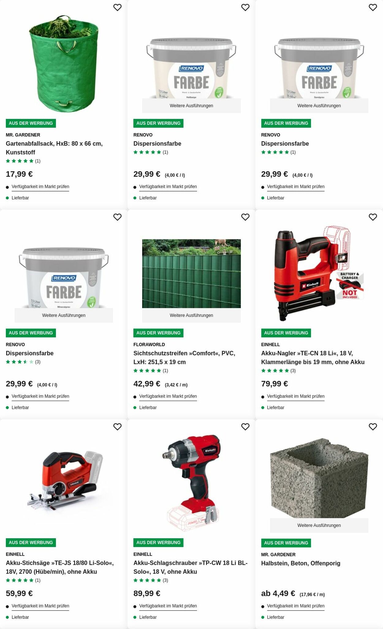 Prospekt Hagebaumarkt 25.08.2025 - 03.09.2025