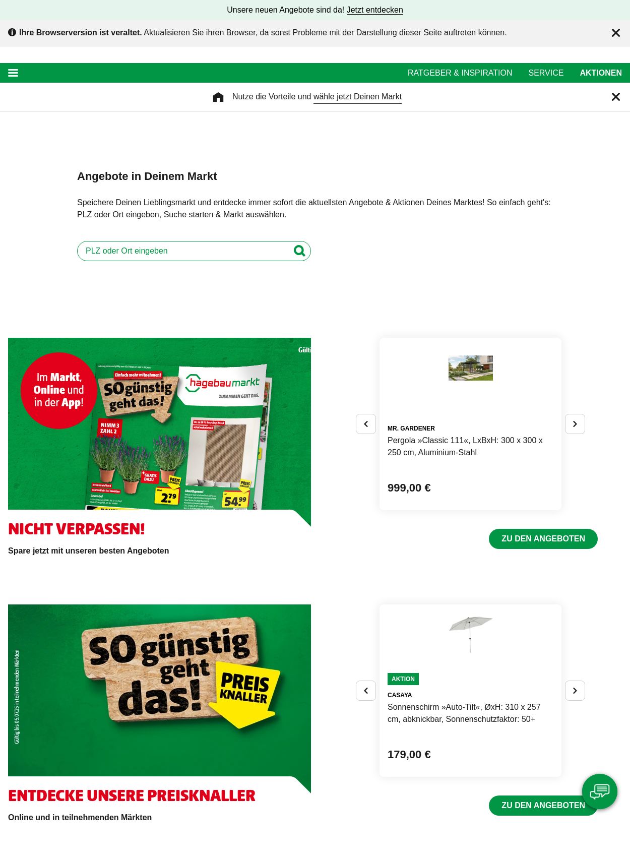 Prospekt Hagebaumarkt 30.06.2025 - 09.07.2025