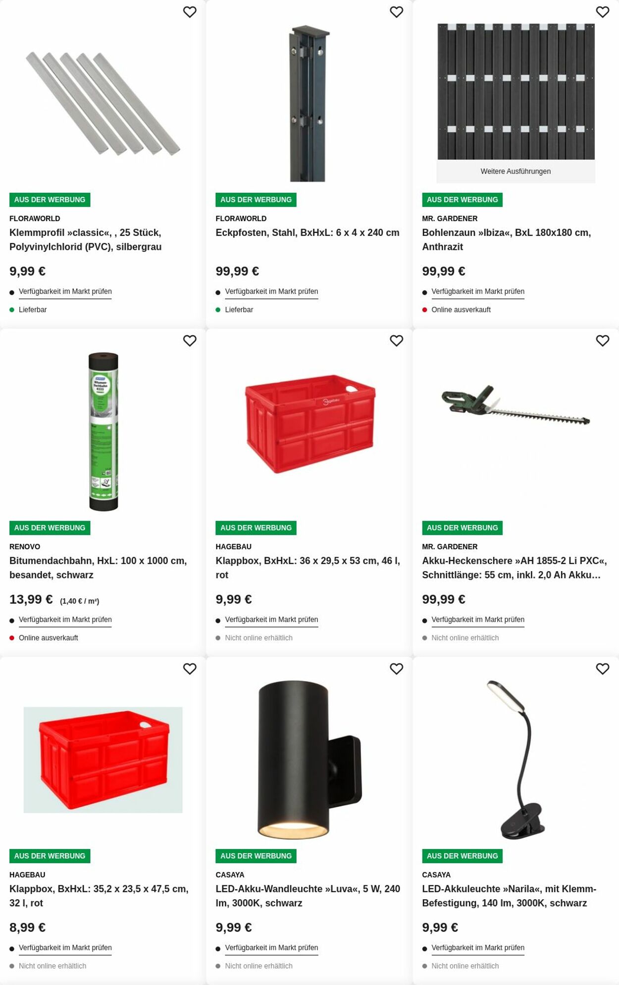 Prospekt Hagebaumarkt 01.09.2025 - 10.09.2025