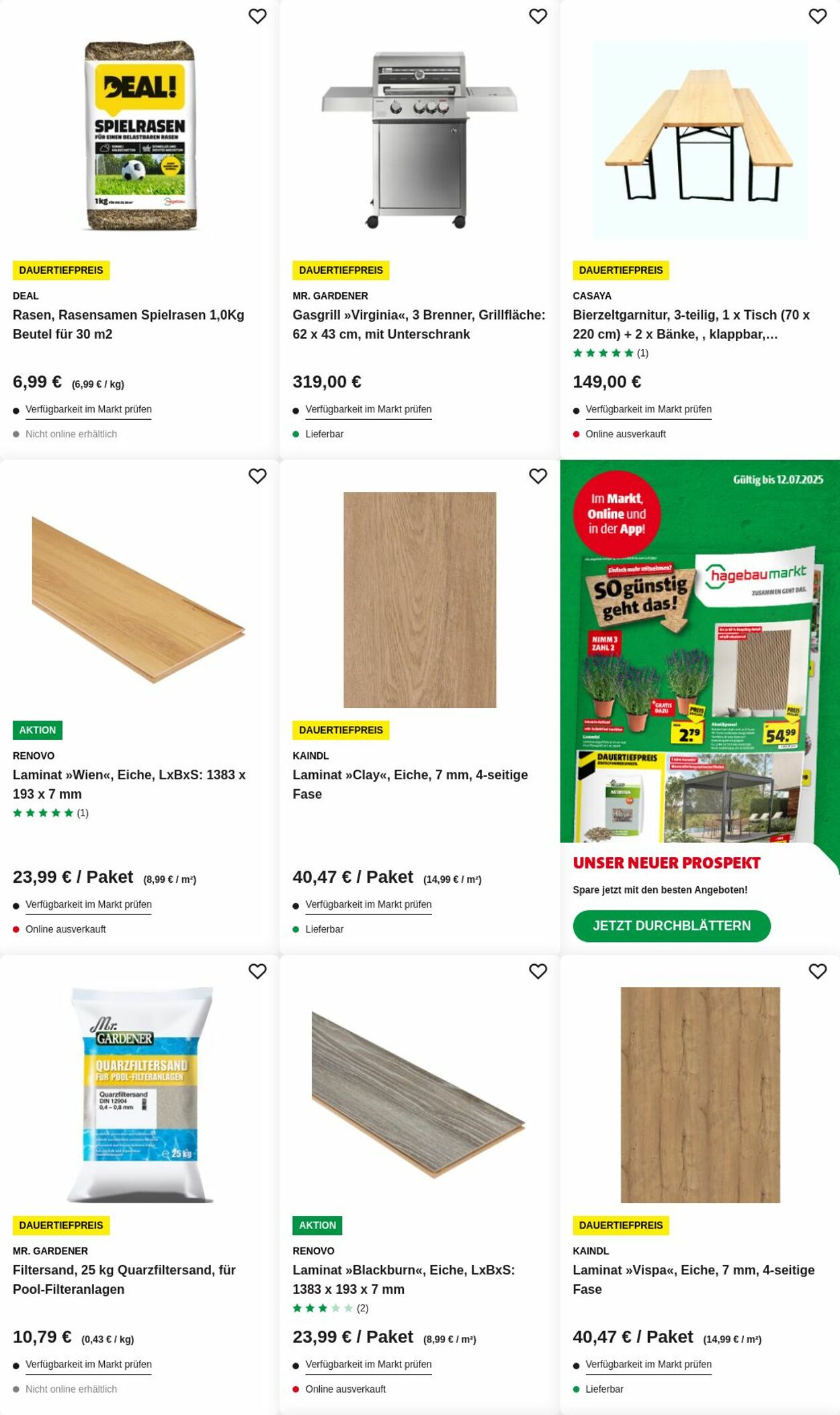 Prospekt Hagebaumarkt 07.07.2025 - 16.07.2025