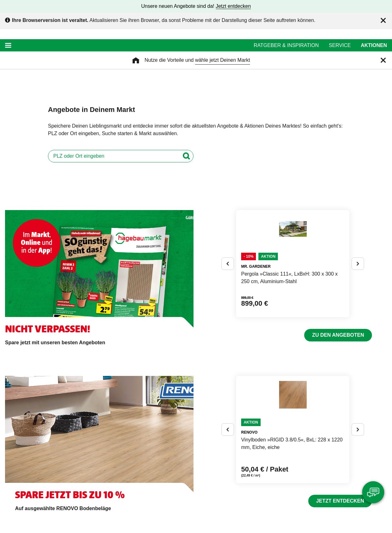 Prospekt Hagebaumarkt 07.07.2025 - 16.07.2025