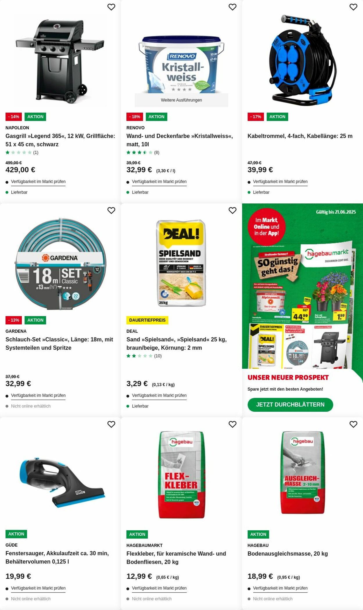 Prospekt Hagebaumarkt 16.06.2025 - 25.06.2025