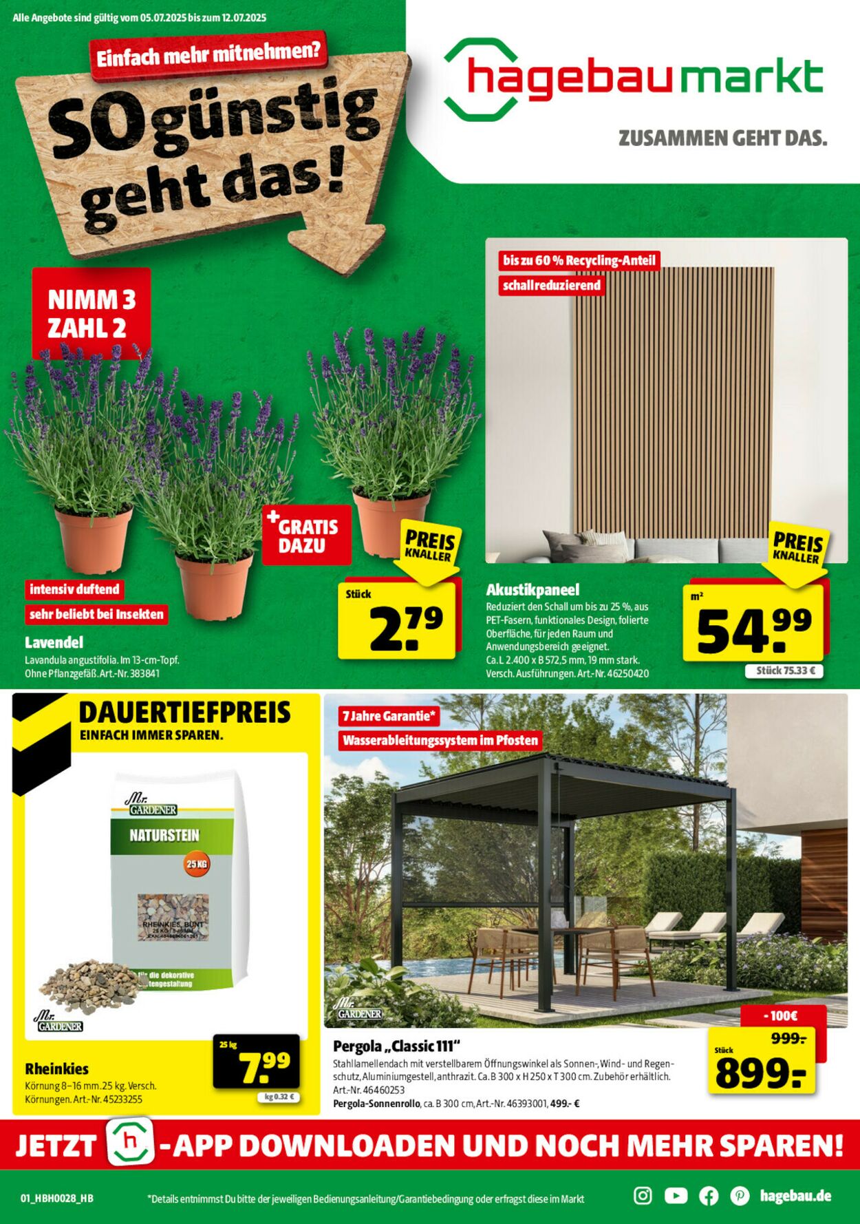 Prospekt Hagebaumarkt 05.07.2025 - 12.07.2025