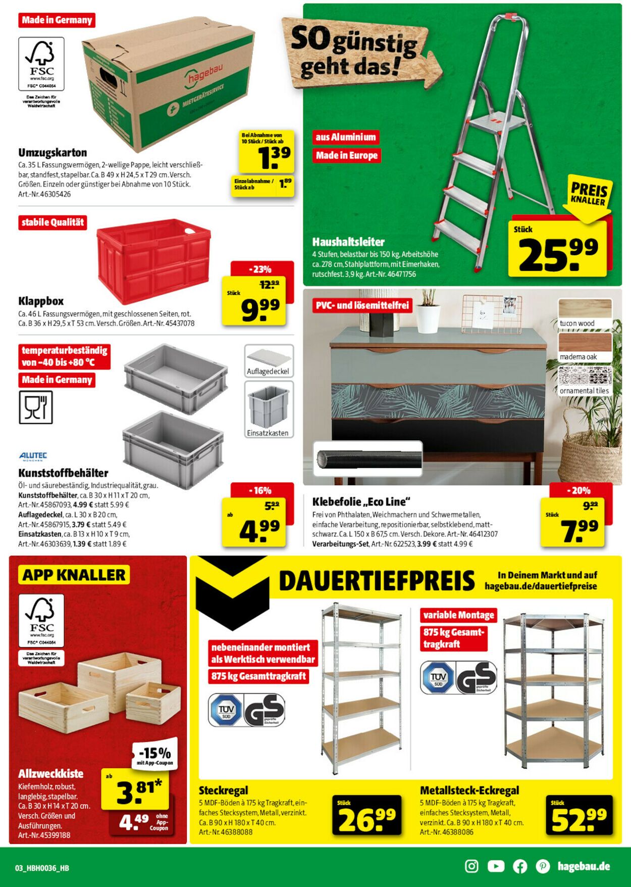 Prospekt Hagebaumarkt 30.08.2025 - 06.09.2025