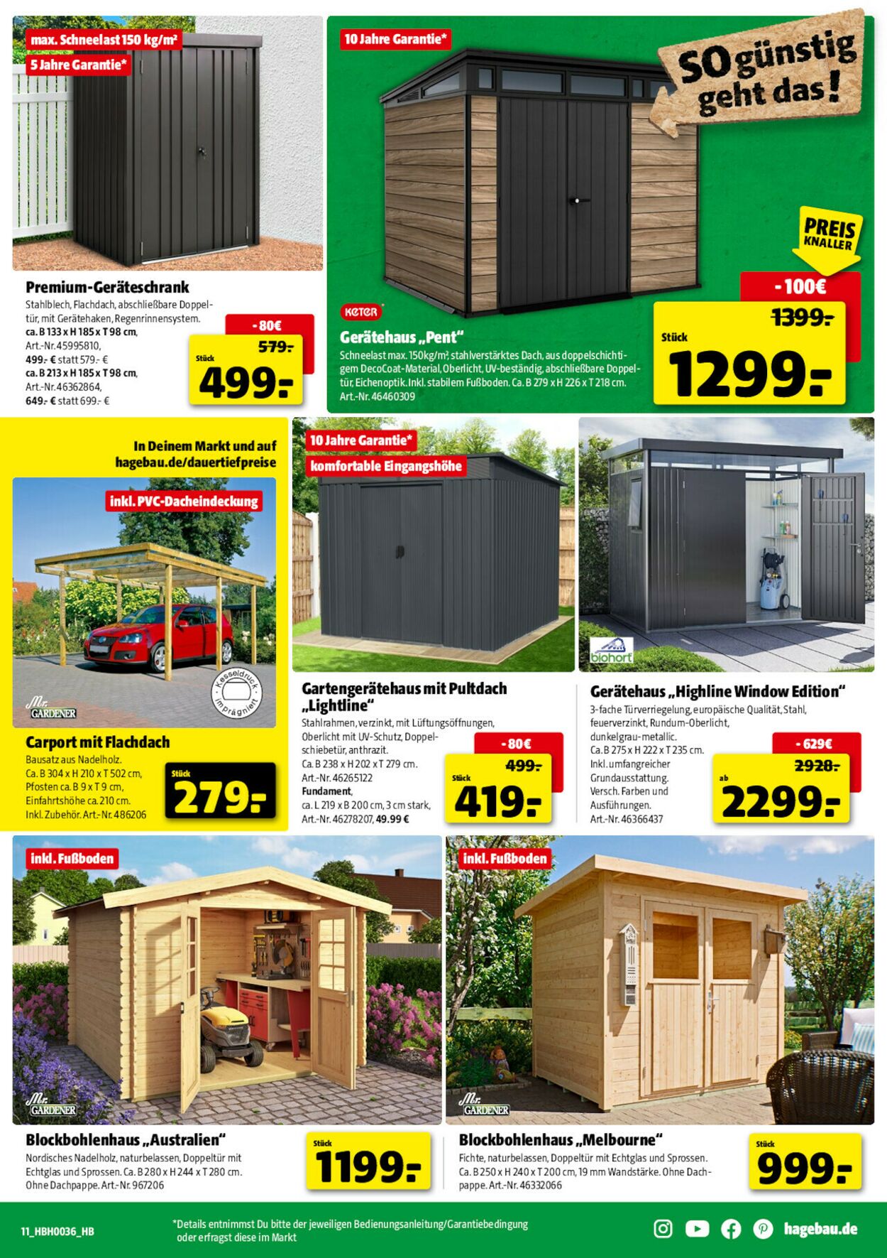 Prospekt Hagebaumarkt 30.08.2025 - 06.09.2025