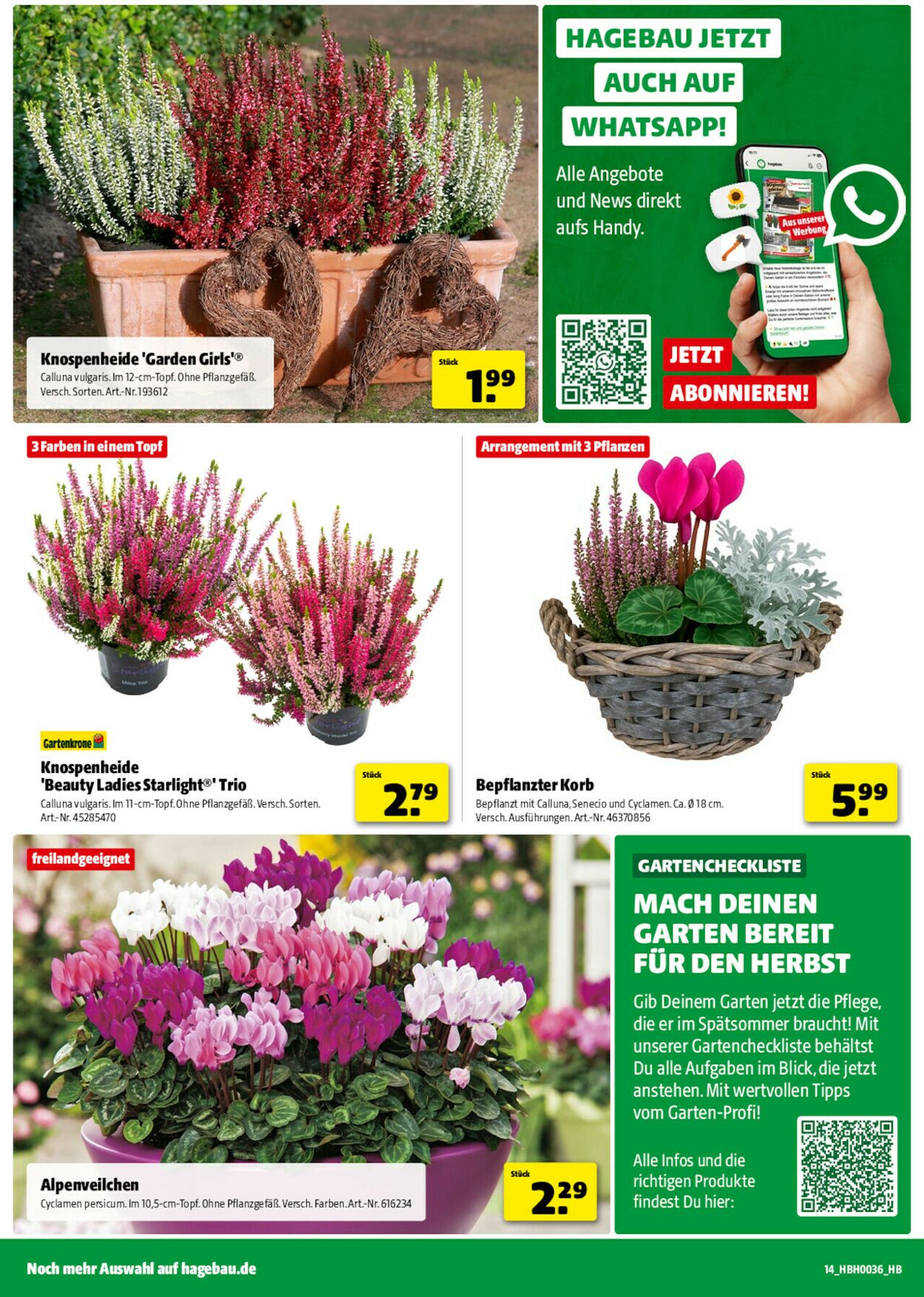 Prospekt Hagebaumarkt 30.08.2025 - 06.09.2025