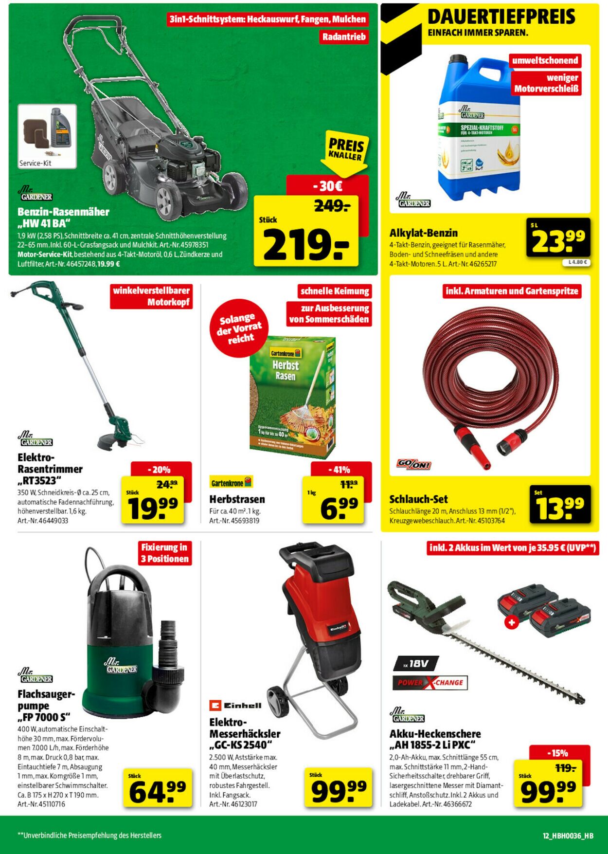 Prospekt Hagebaumarkt 30.08.2025 - 06.09.2025