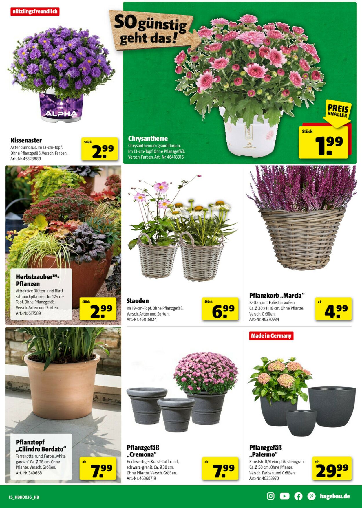 Prospekt Hagebaumarkt 30.08.2025 - 06.09.2025