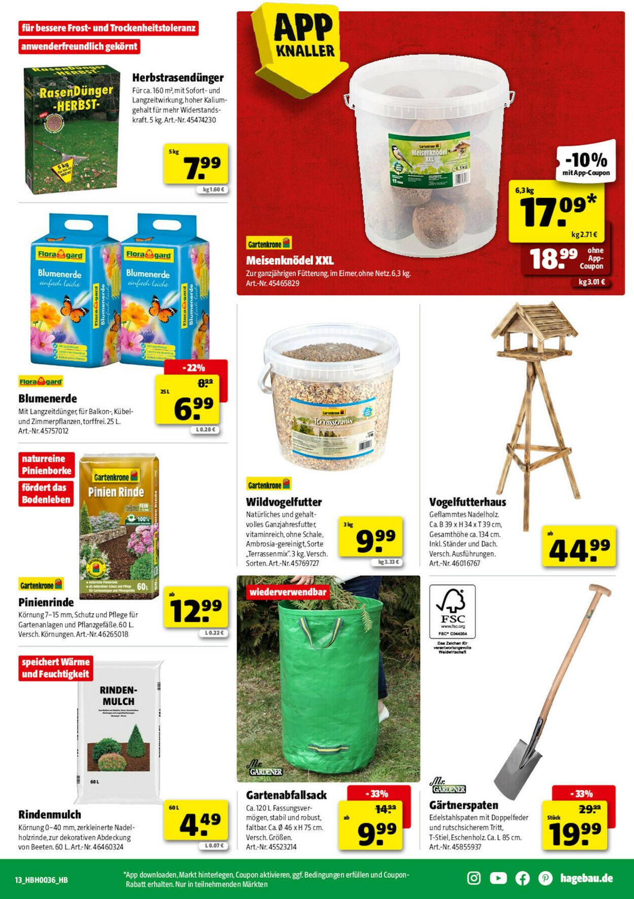 Prospekt Hagebaumarkt 30.08.2025 - 06.09.2025