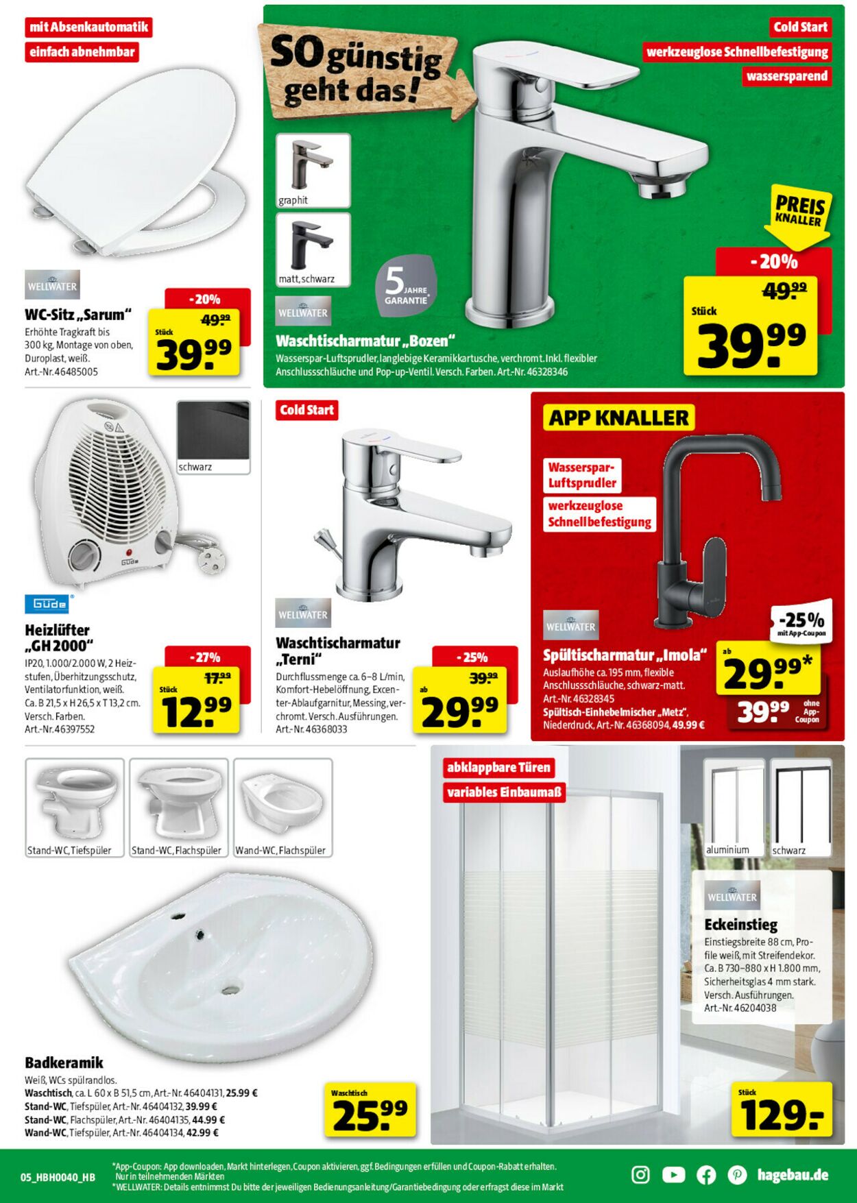 Prospekt Hagebaumarkt 27.09.2025 - 04.10.2025