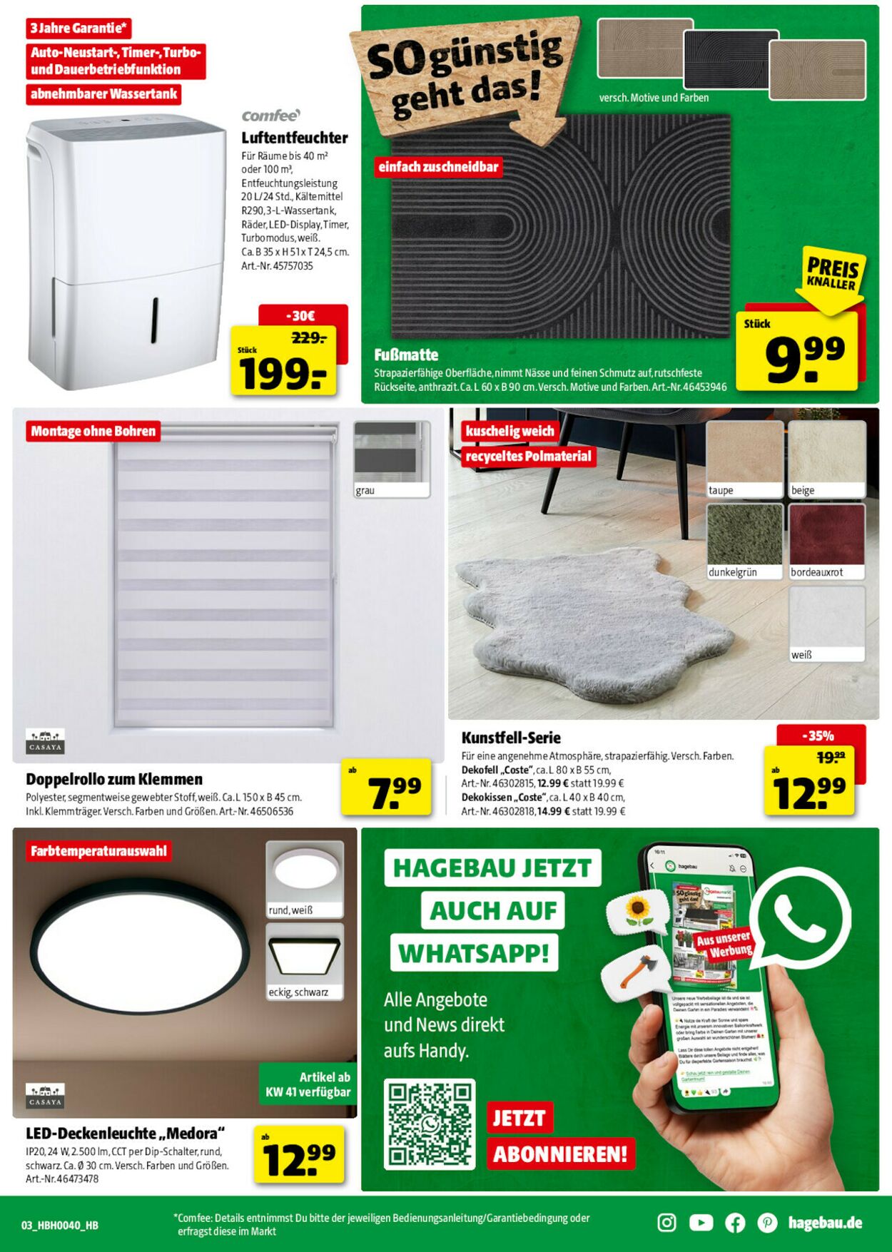 Prospekt Hagebaumarkt 27.09.2025 - 04.10.2025