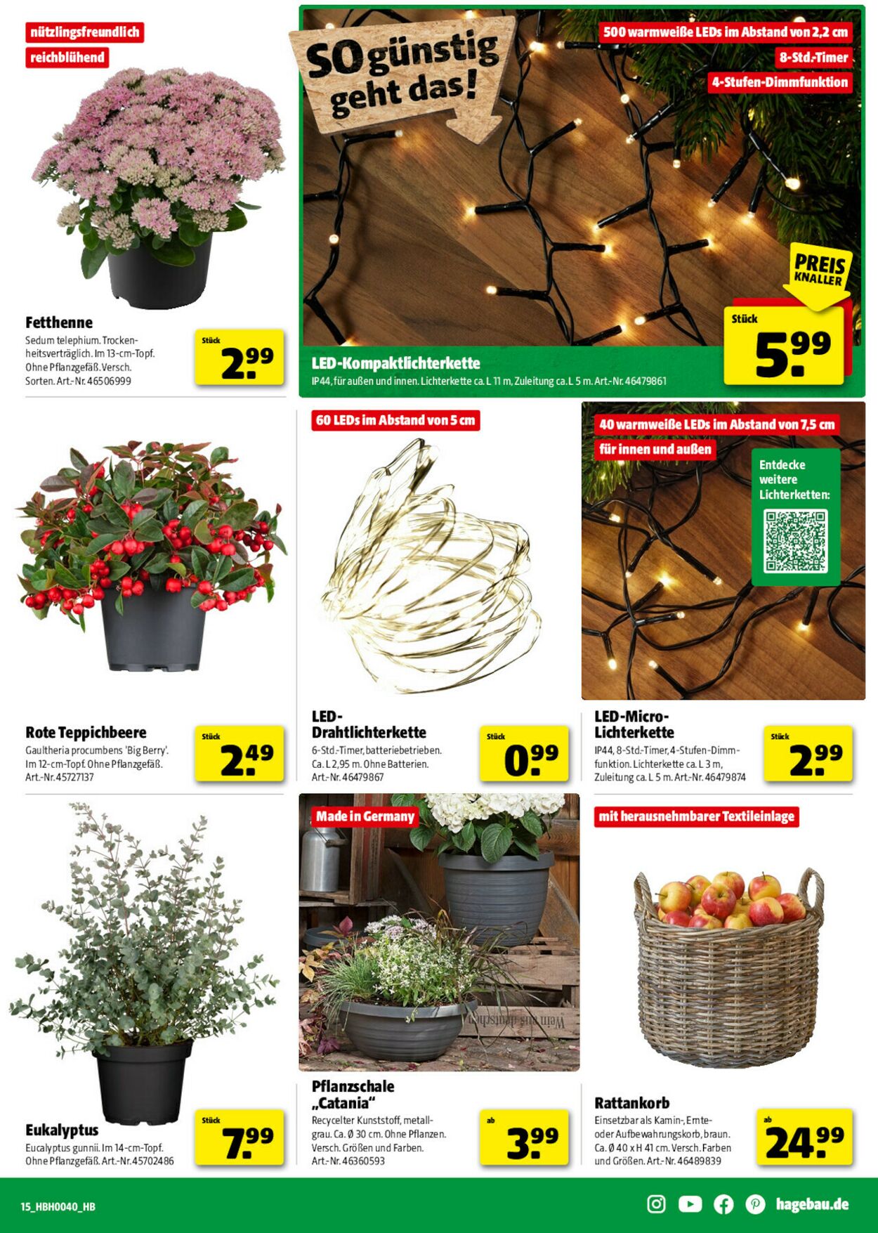 Prospekt Hagebaumarkt 27.09.2025 - 04.10.2025
