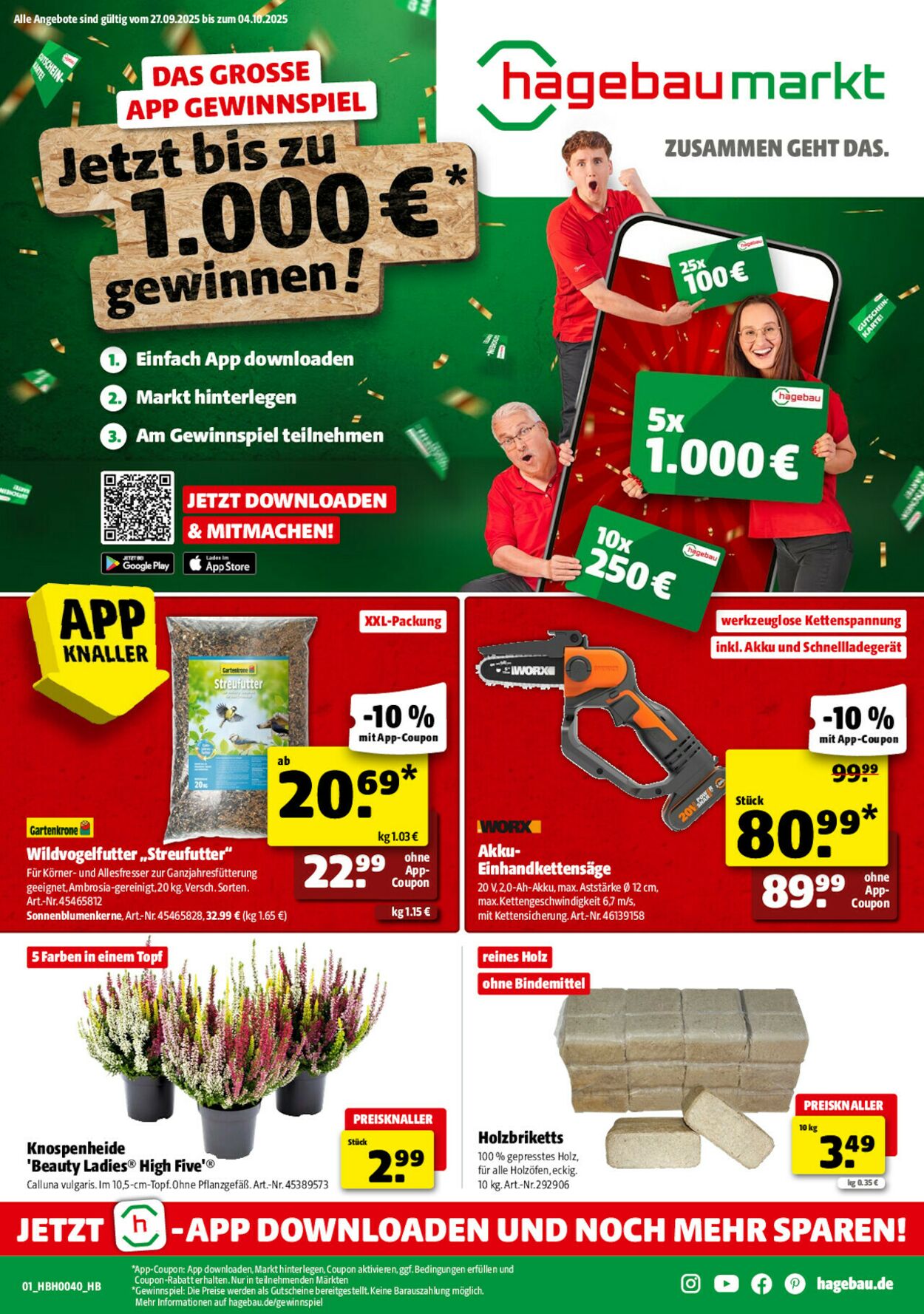 Prospekt Hagebaumarkt 27.09.2025 - 04.10.2025