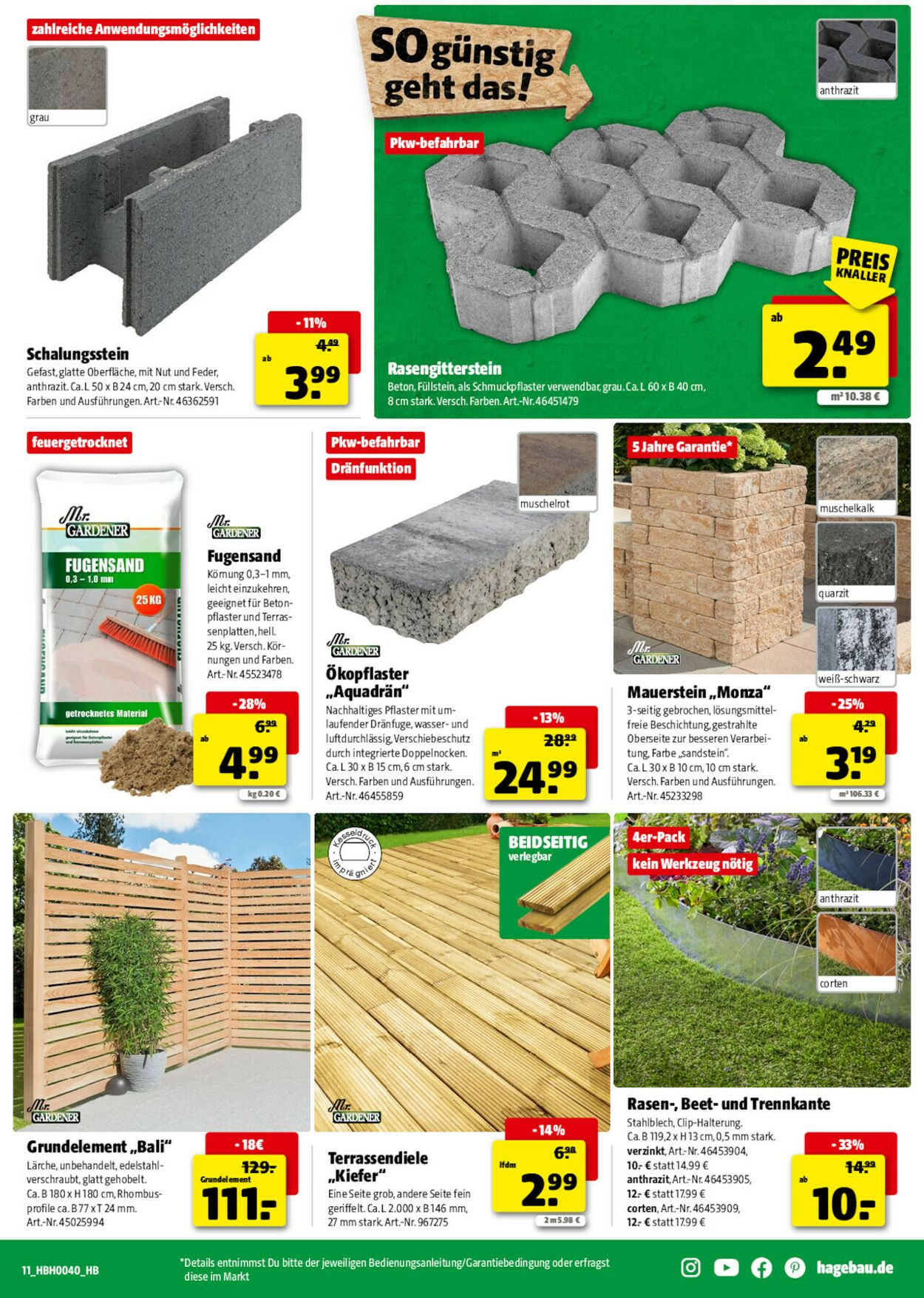 Prospekt Hagebaumarkt 27.09.2025 - 04.10.2025