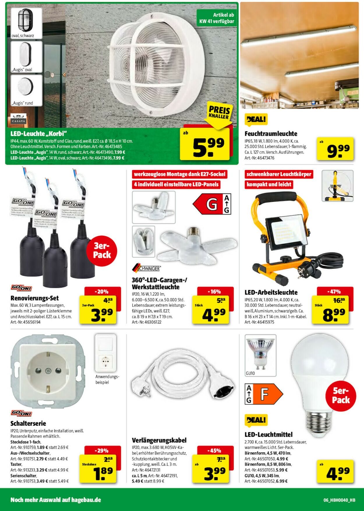 Prospekt Hagebaumarkt 27.09.2025 - 04.10.2025