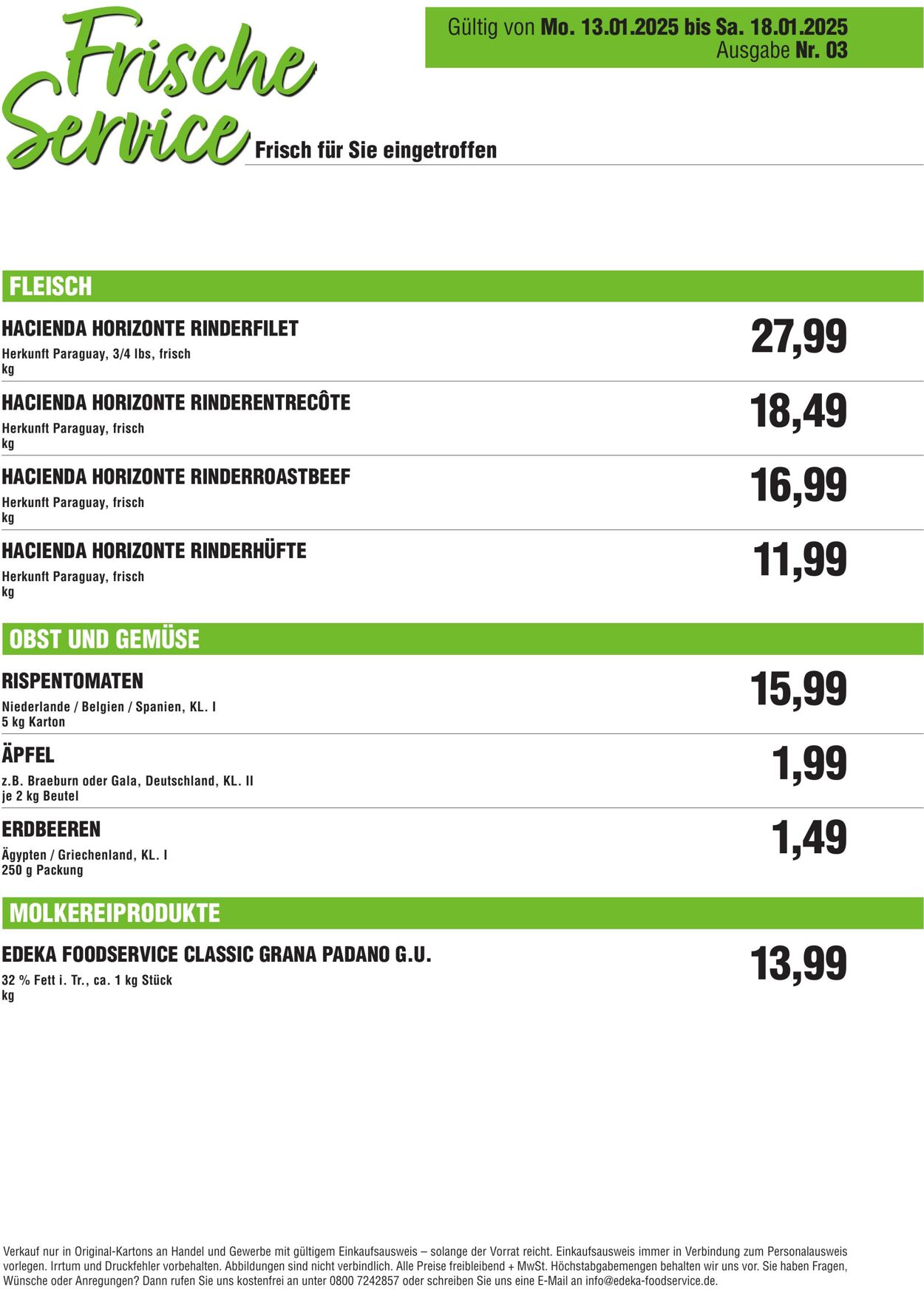 Prospekt Handelshof 13.01.2025 - 18.01.2025