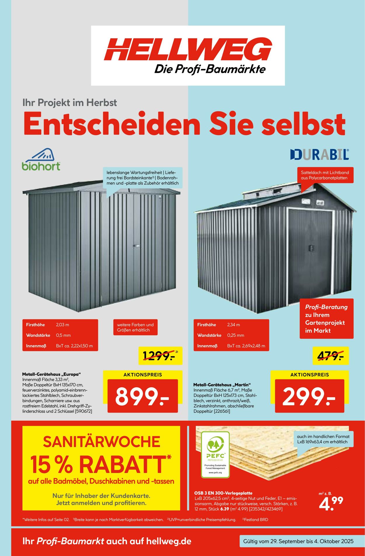 Prospekt Hellweg 29.09.2025 - 06.10.2025