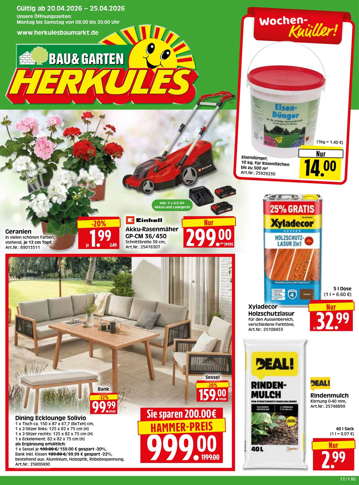 Prospekt Herkules 20.04.2026 - 25.04.2026