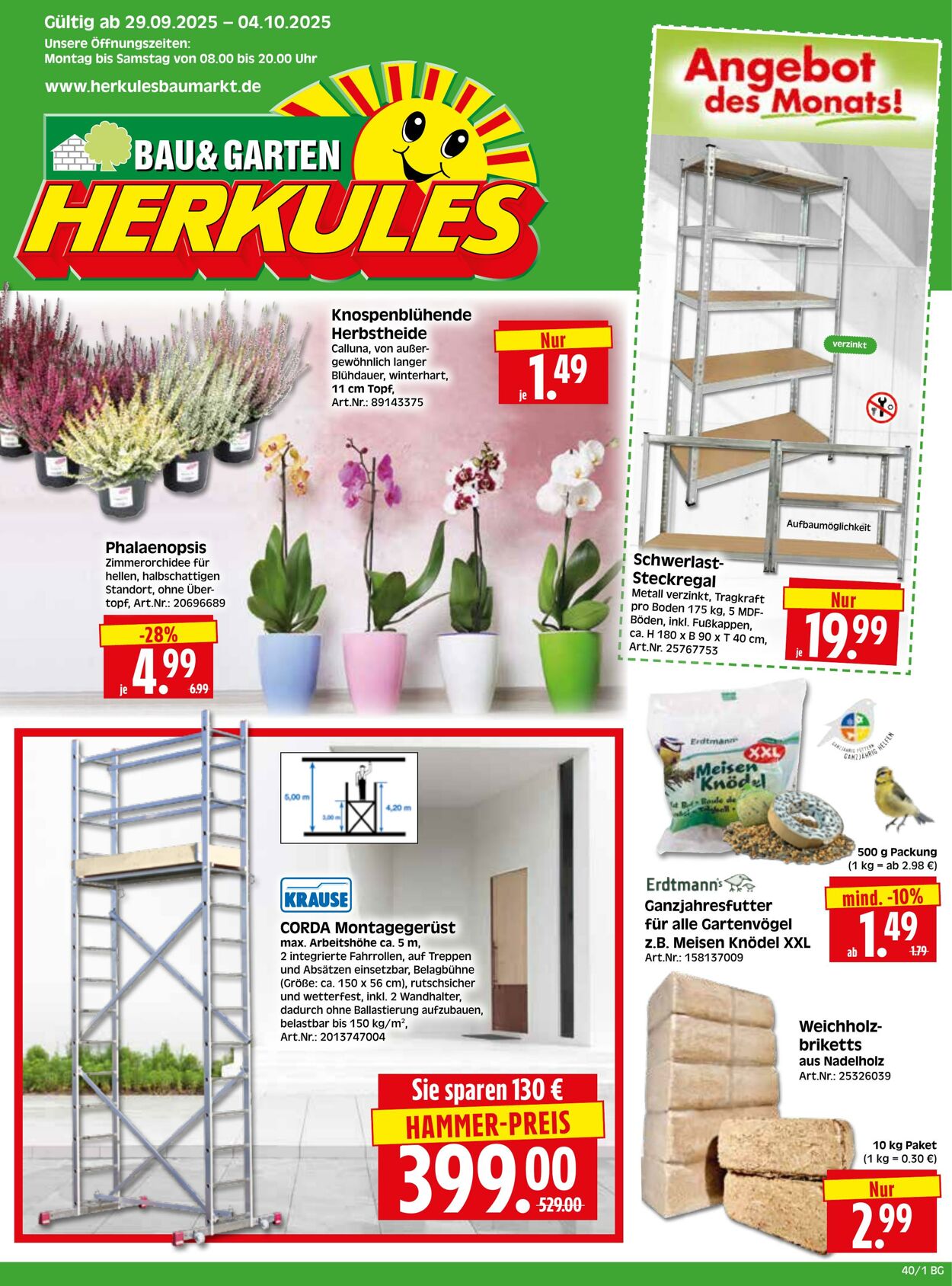 Prospekt Herkules 29.09.2025 - 04.10.2025