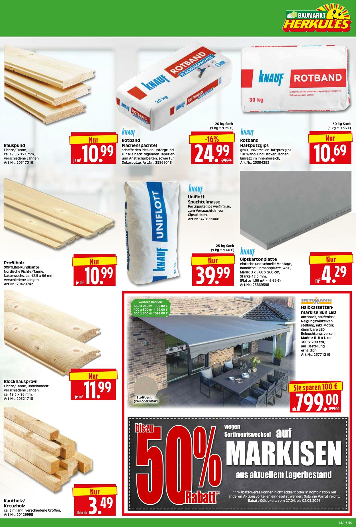 Prospekt Herkules 20.04.2026 - 25.04.2026