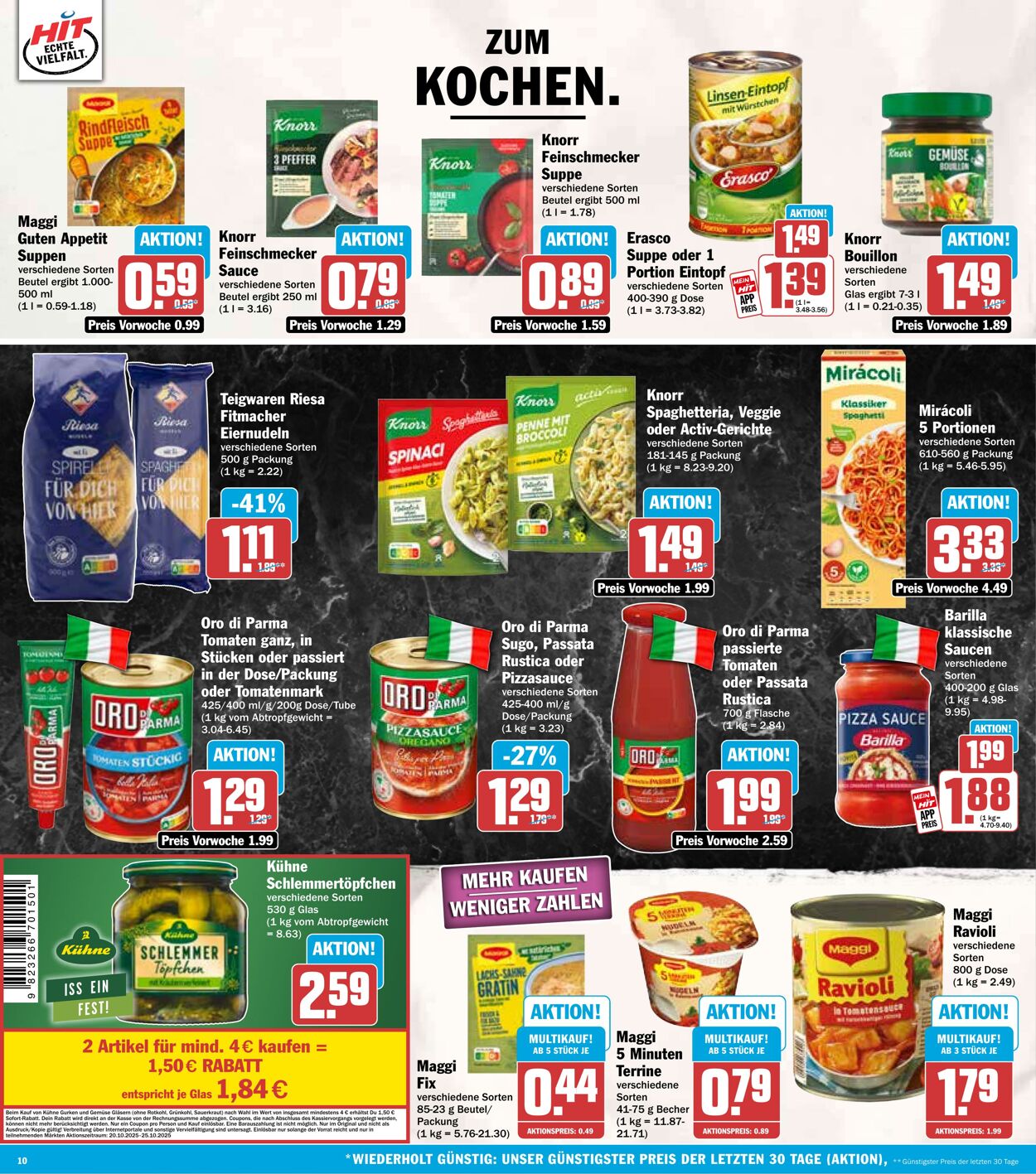Prospekt Hit 20.10.2025 - 25.10.2025