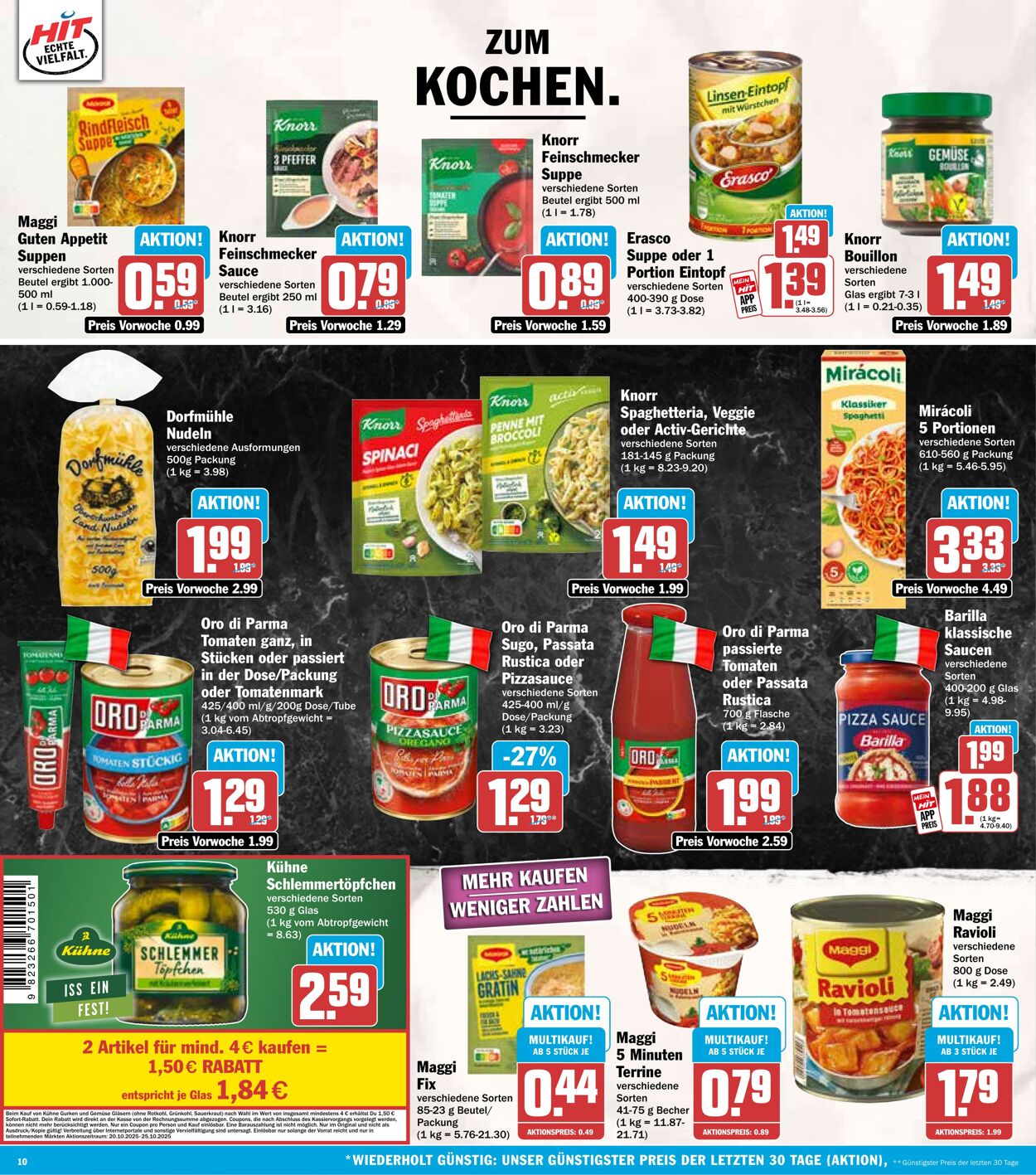 Prospekt Hit 20.10.2025 - 25.10.2025