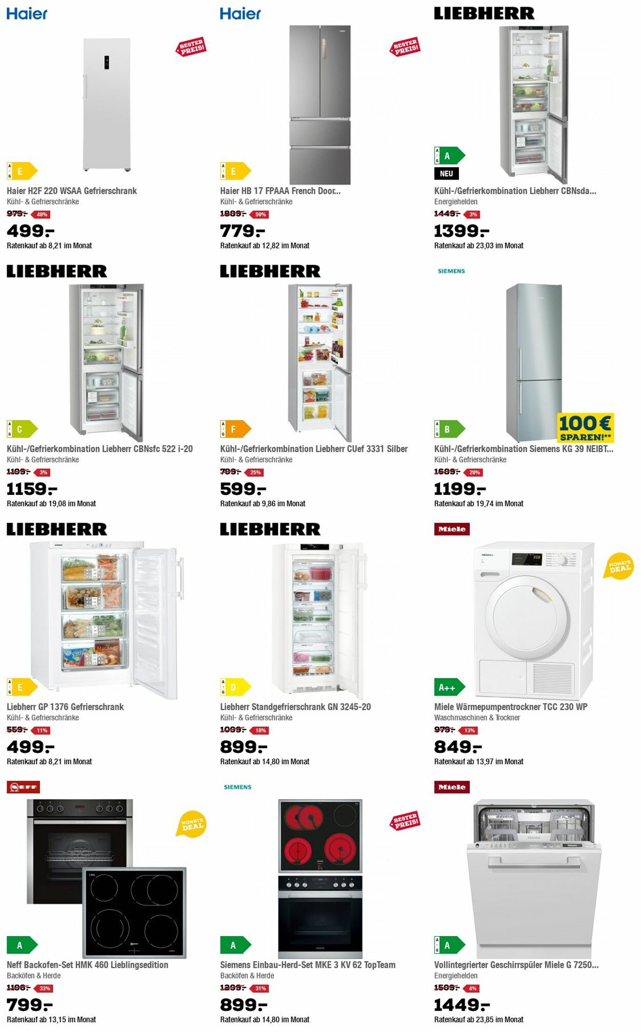 Prospekt Holzleitner Elektrogeräte 03.10.2022 - 09.10.2022