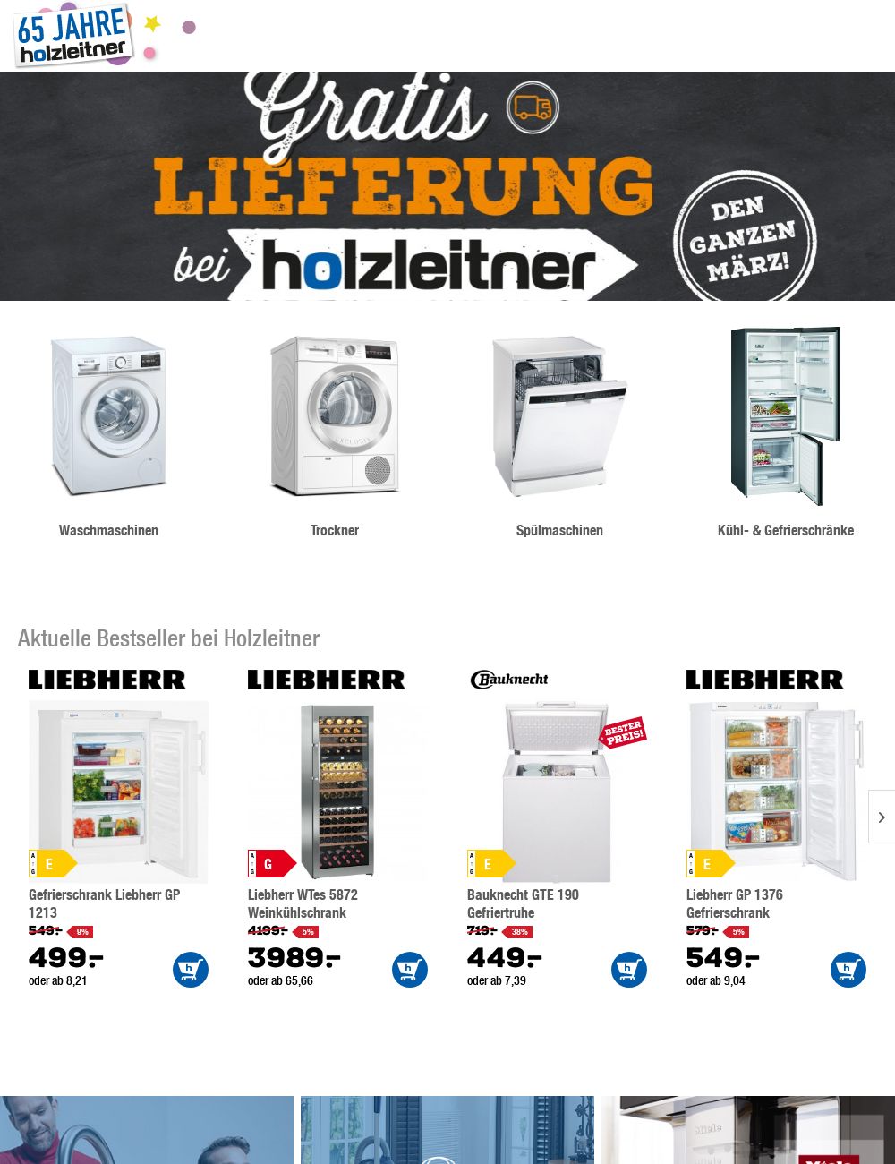 Prospekt Holzleitner Elektrogeräte 24.04.2023 - 03.05.2023