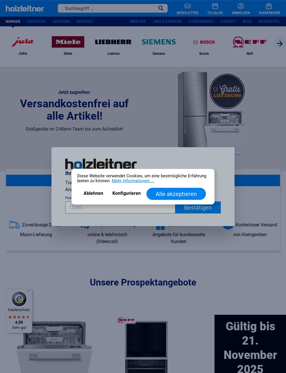 Prospekt Holzleitner Elektrogeräte 17.11.2025 - 23.11.2025