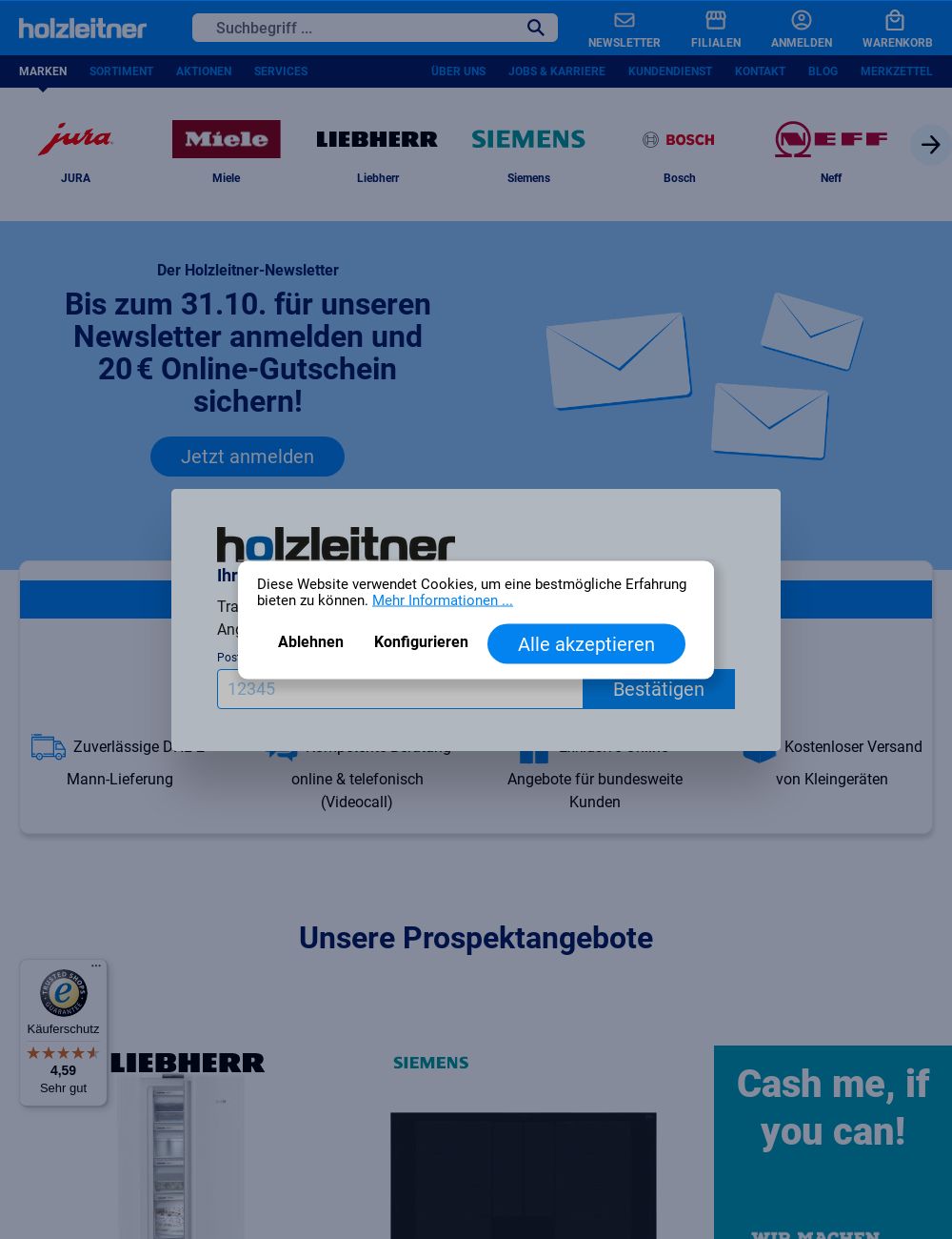 Prospekt Holzleitner Elektrogeräte 27.10.2025 - 02.11.2025