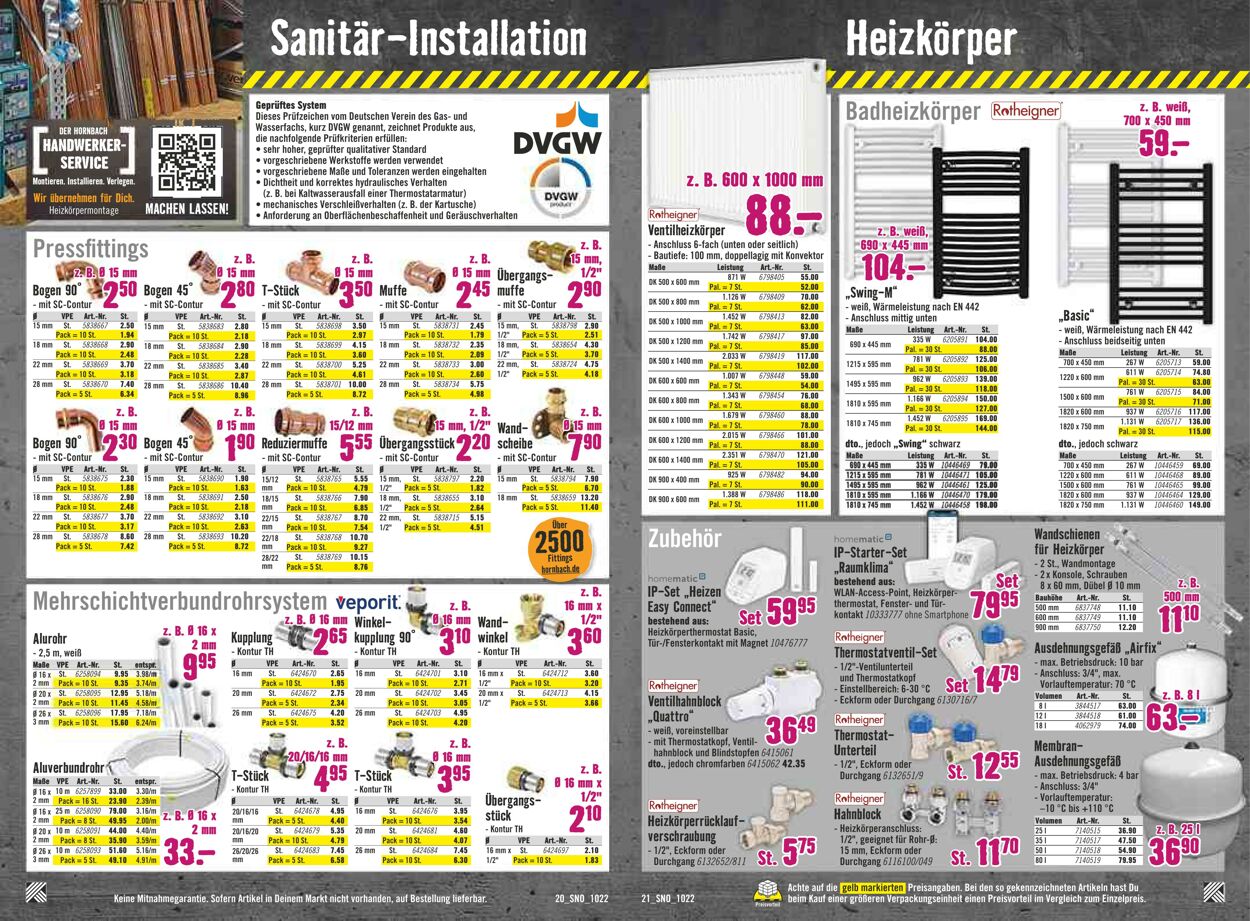 Prospekt Hornbach 08.09.2022 - 12.10.2022