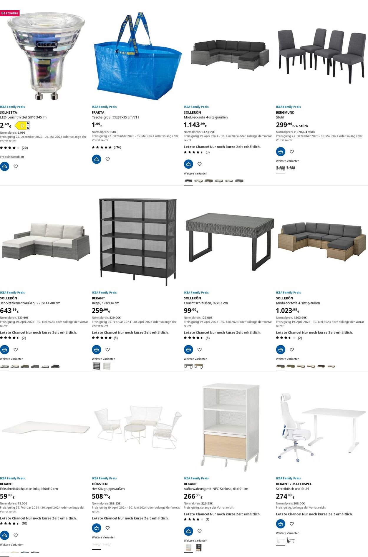 Prospekt IKEA 22.04.2024 - 01.05.2024
