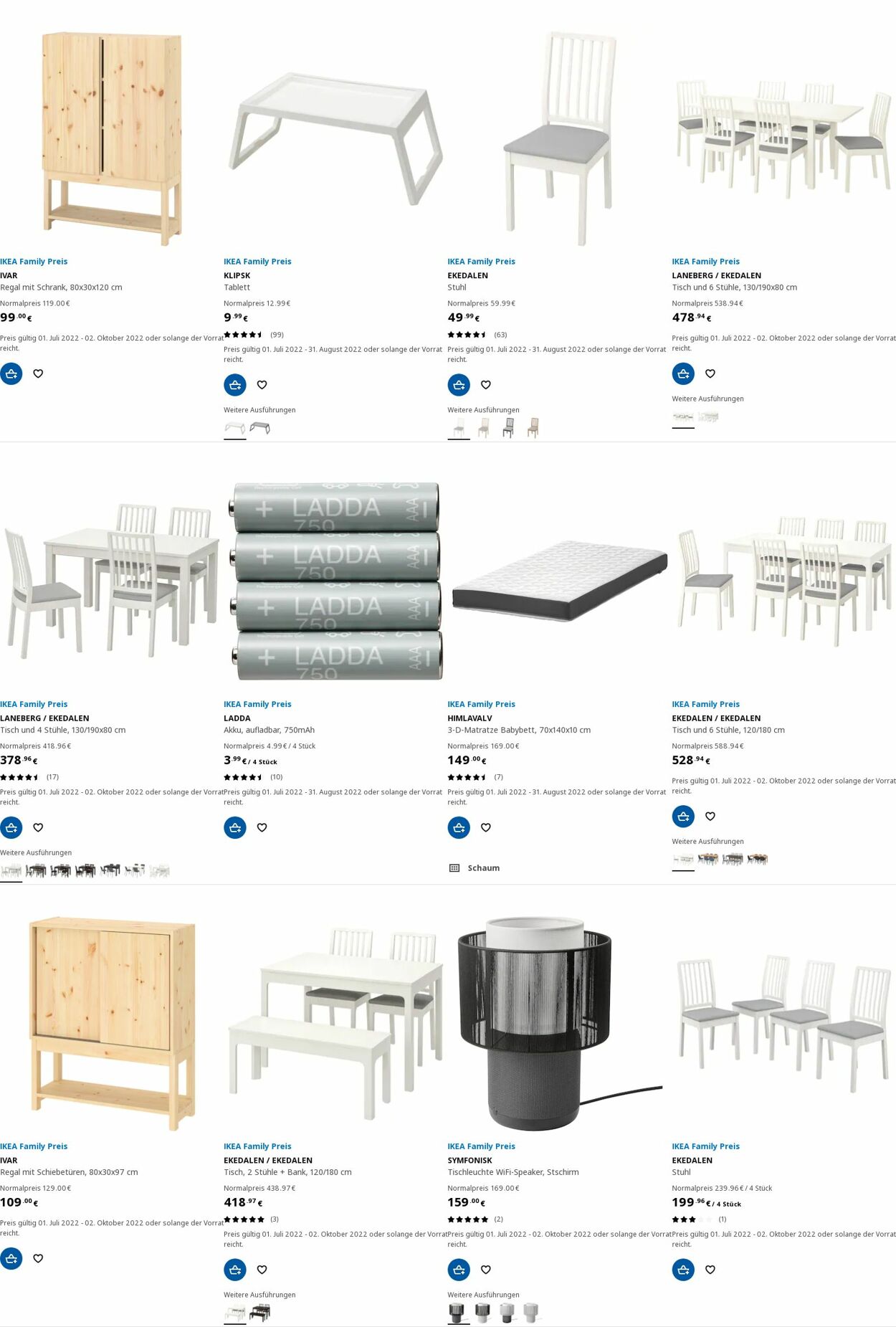 Prospekt IKEA 25.07.2022 - 03.08.2022
