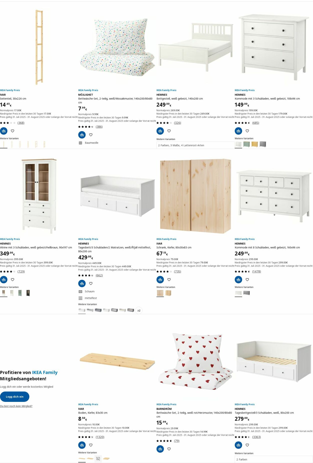 Prospekt IKEA 25.08.2025 - 03.09.2025