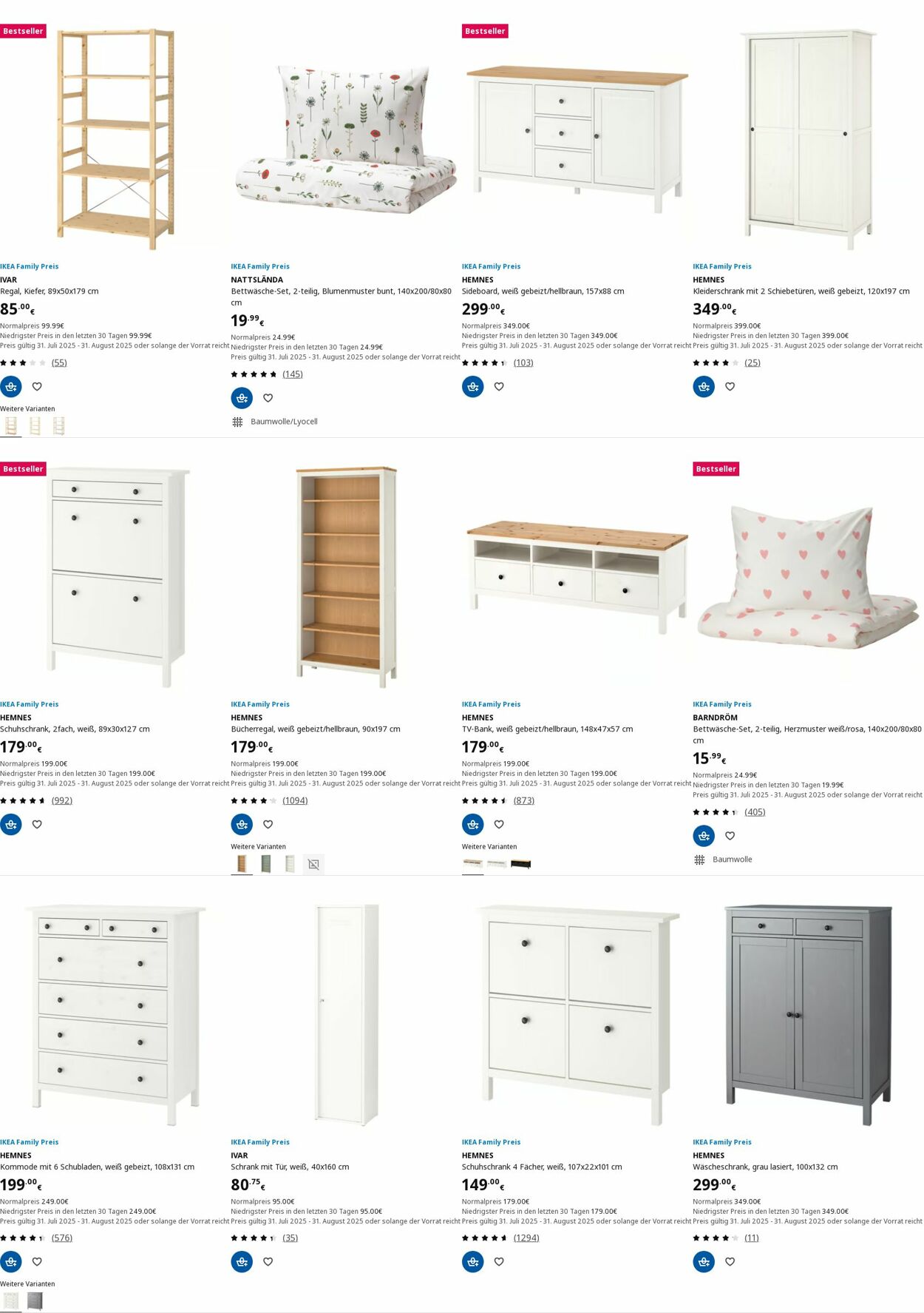 Prospekt IKEA 25.08.2025 - 03.09.2025