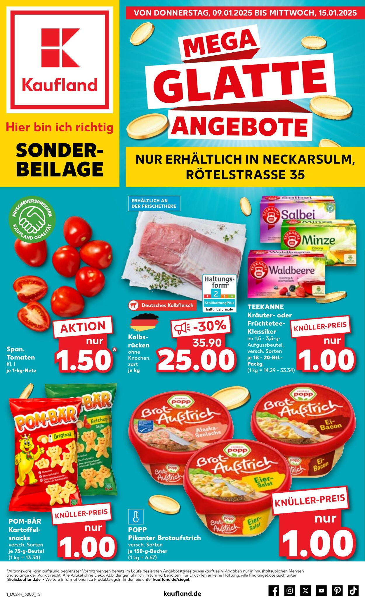 Prospekt Kaufland - Extra-Angebote 9 Jan, 2025 - 15 Jan, 2025