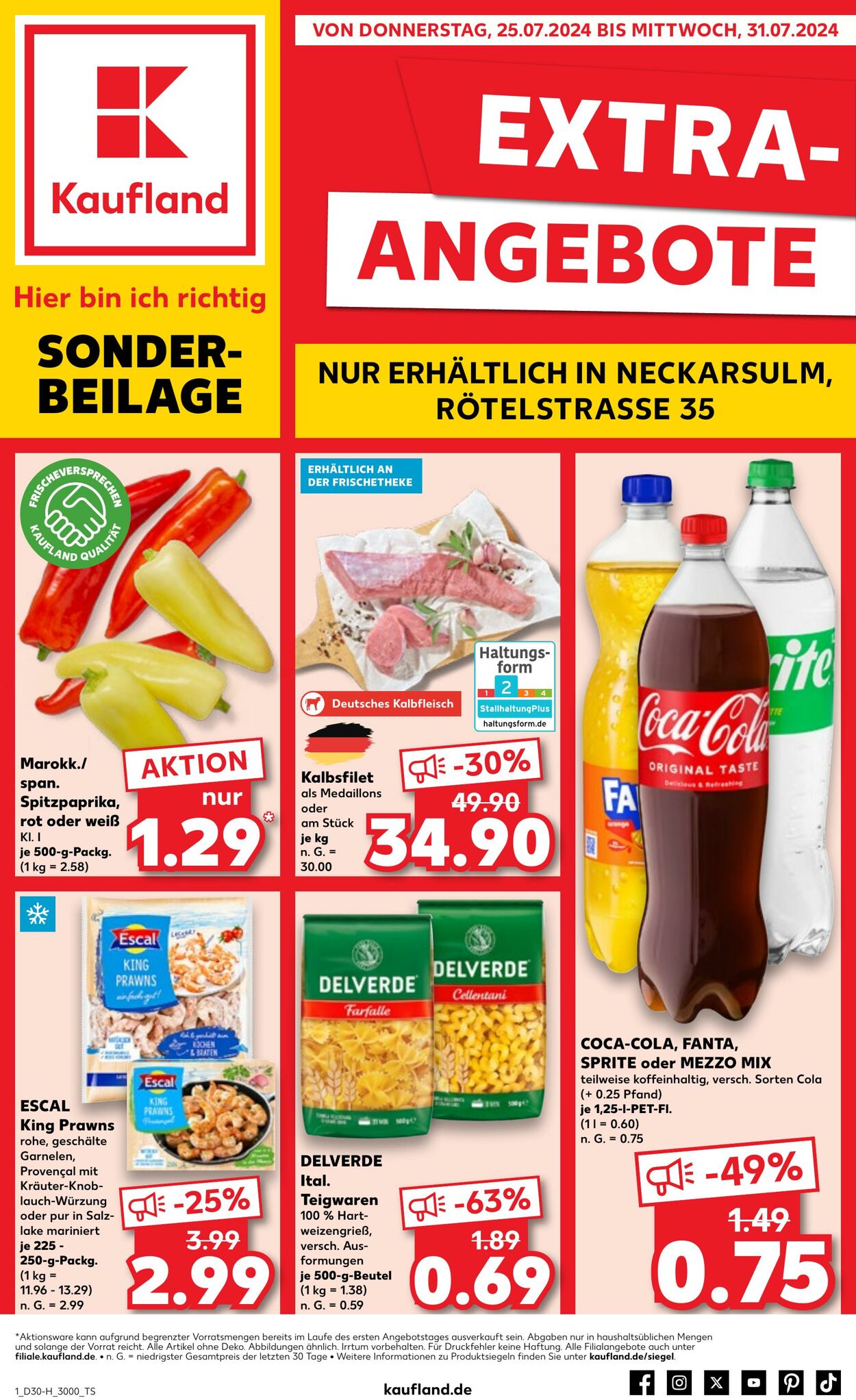 Prospekt Kaufland 25.07.2024 - 31.07.2024