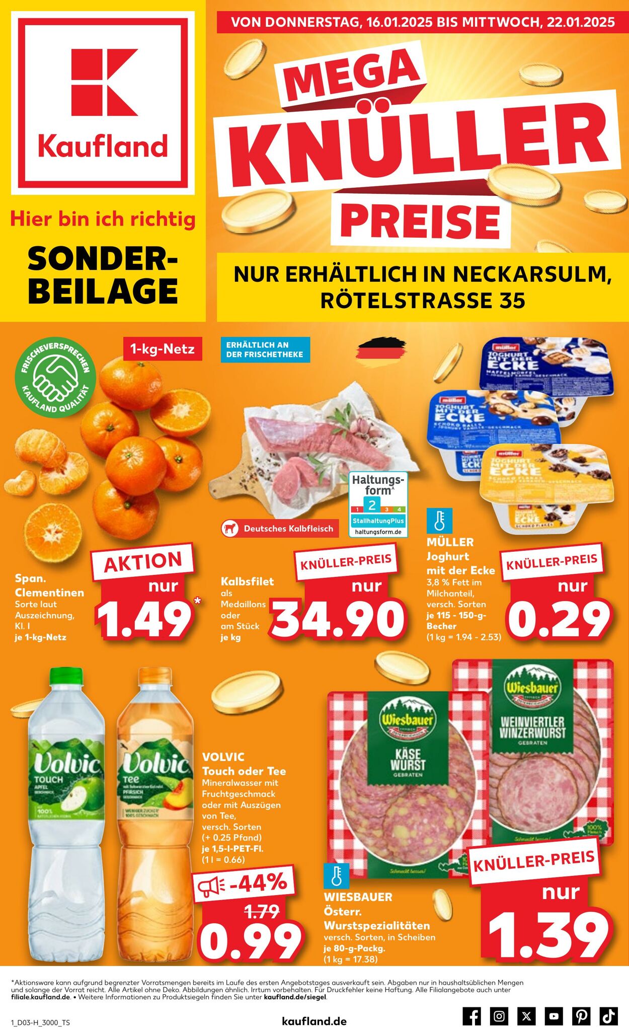 Prospekt Kaufland - Extra-Angebote 16 Jan, 2025 - 22 Jan, 2025