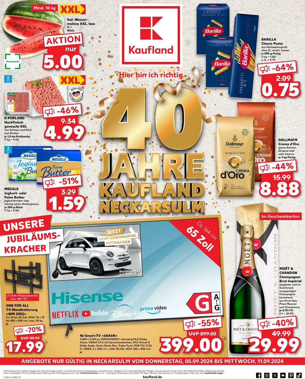 Prospekt Kaufland - Extra-Angebote 5 Sep, 2024 - 11 Sep, 2024