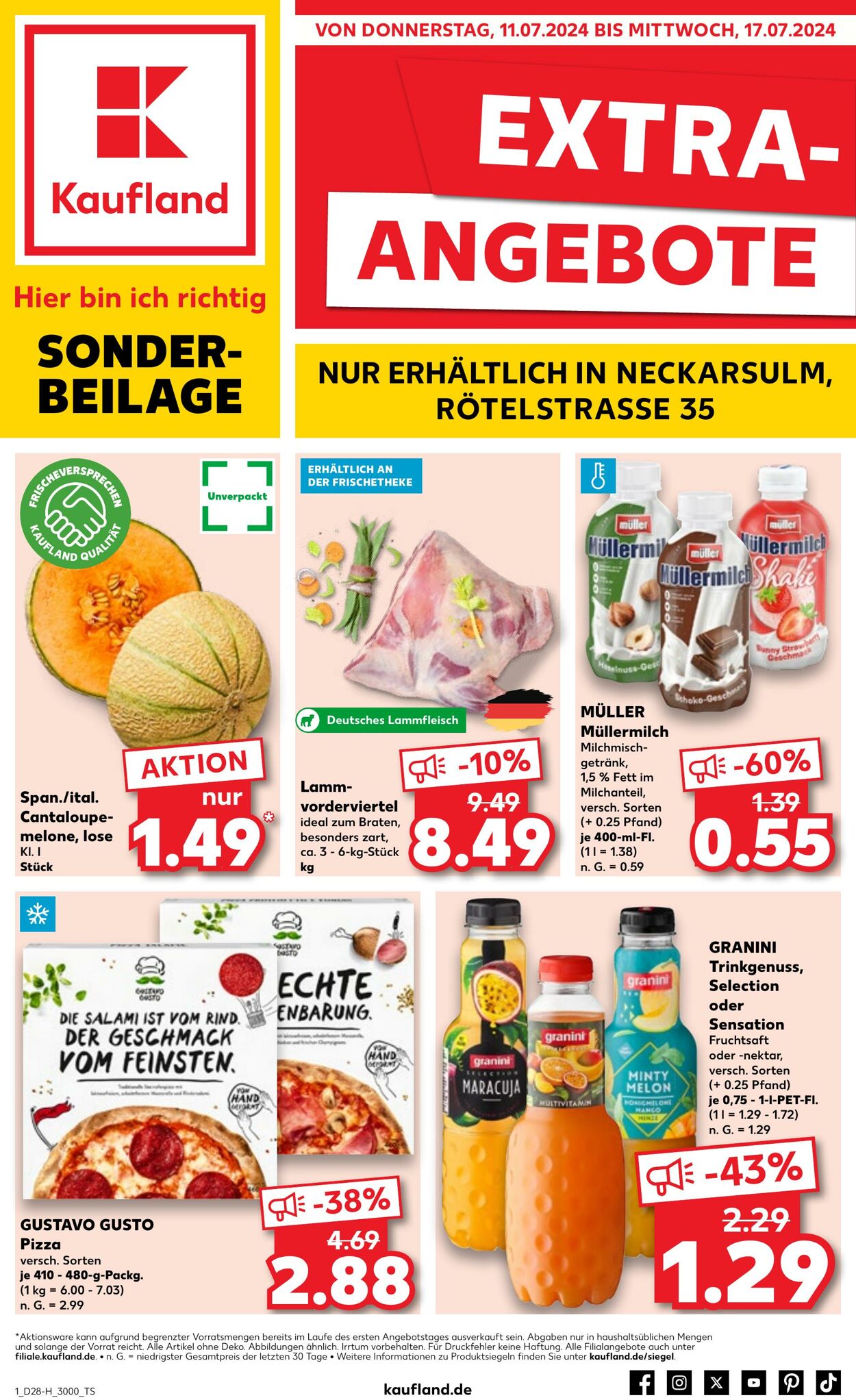 Prospekt Kaufland 11.07.2024 - 17.07.2024