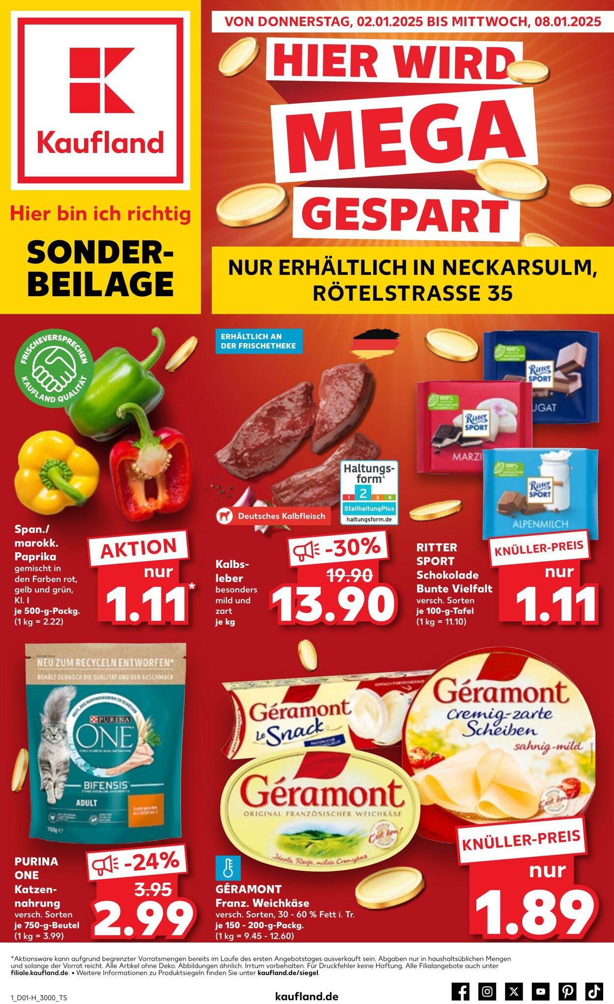 Prospekt Kaufland - Extra-Angebote 2 Jan, 2025 - 8 Jan, 2025