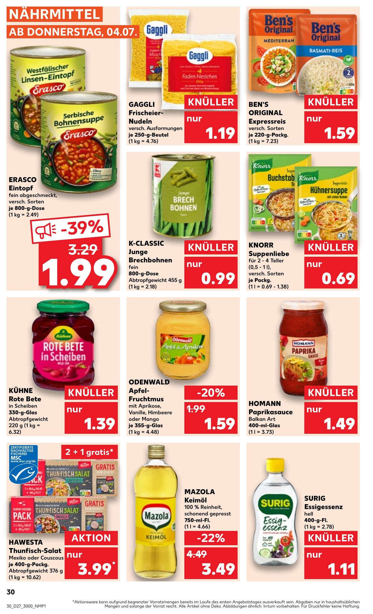 Prospekt Kaufland 04.07.2024 - 10.07.2024