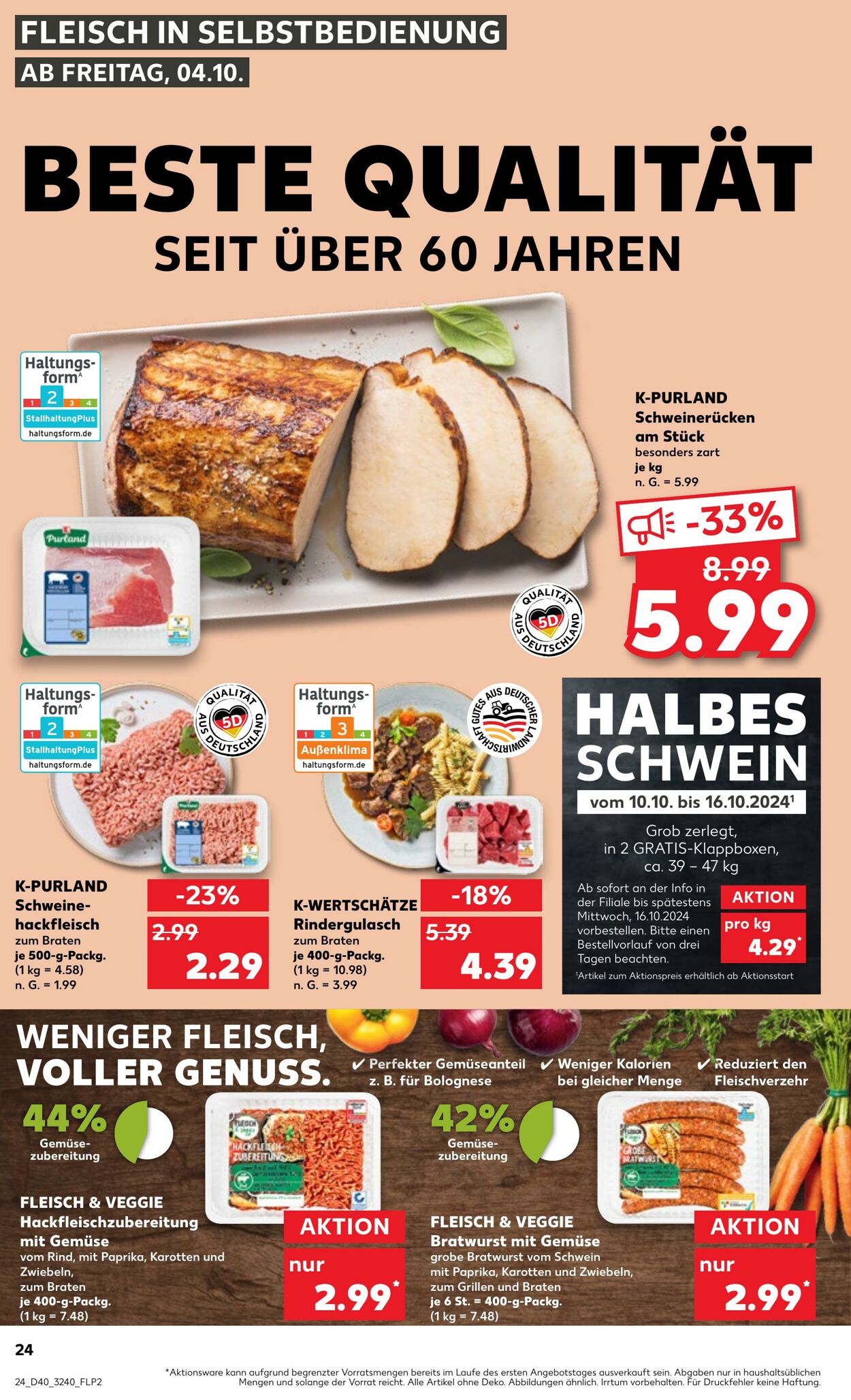 Prospekt Kaufland 04.10.2024 - 09.10.2024