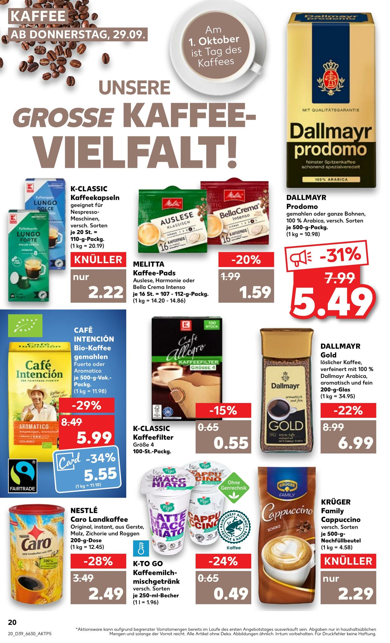 Prospekt Kaufland 29.09.2022 - 05.10.2022