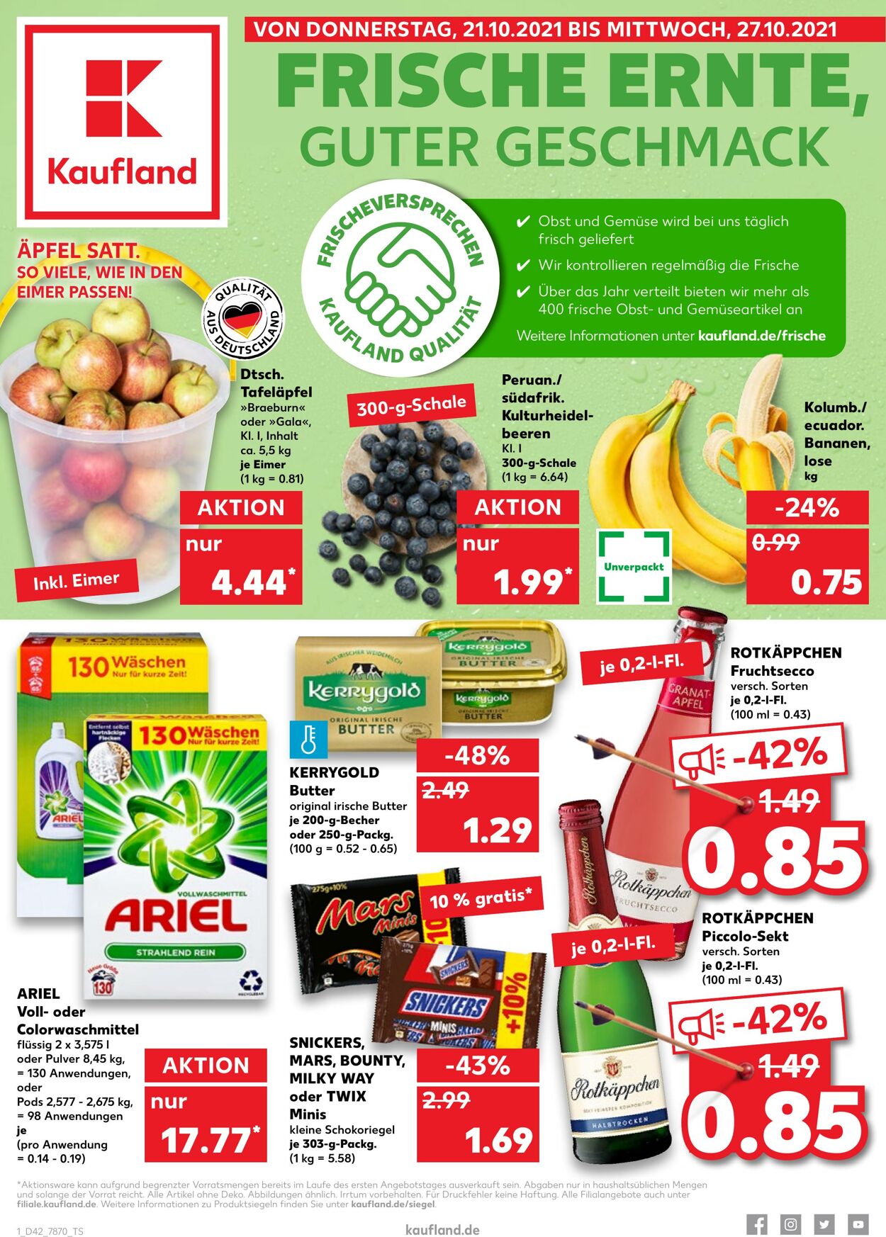 Kaufland Werbeprospekt - Gültig Von 21.10 Bis 27.10 - Seitenzahl 1 ...