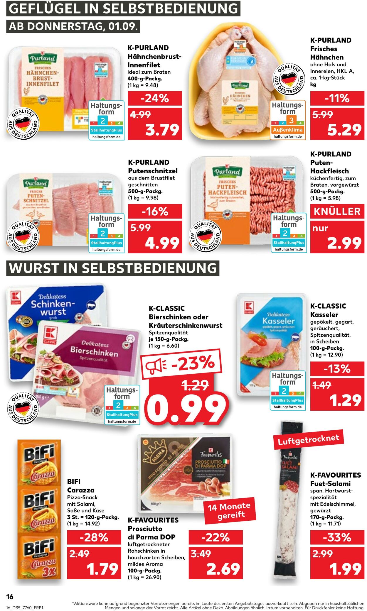 Prospekt Kaufland 01.09.2022 - 07.09.2022